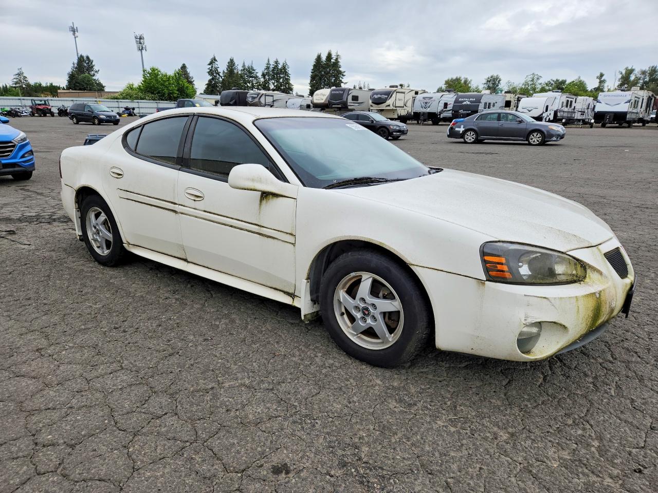 2004 Pontiac Grand Prix White vin: 2G2WP522441207569