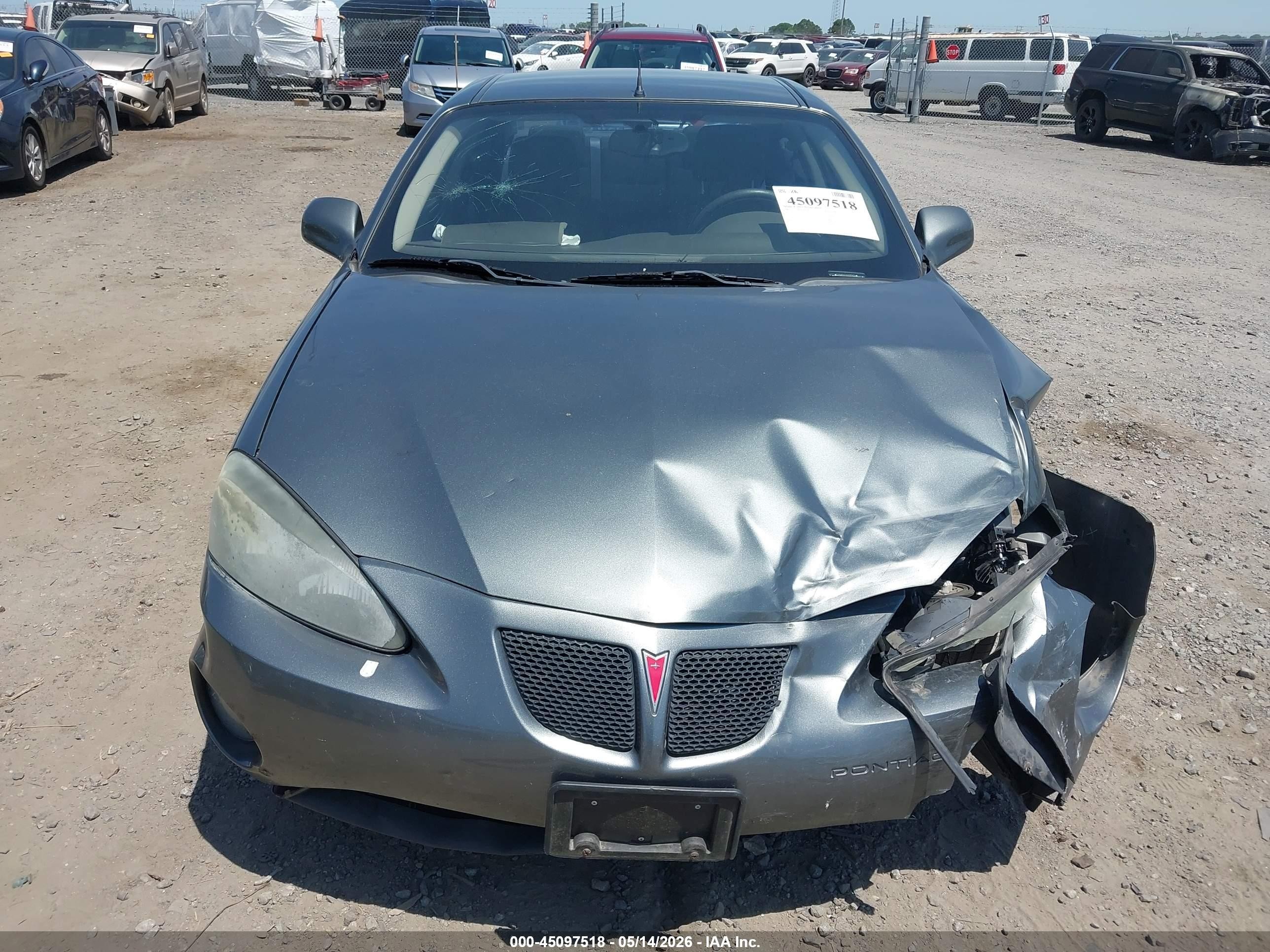 2005 Pontiac Grand Prix   Gray vin: 2G2WP522451283603