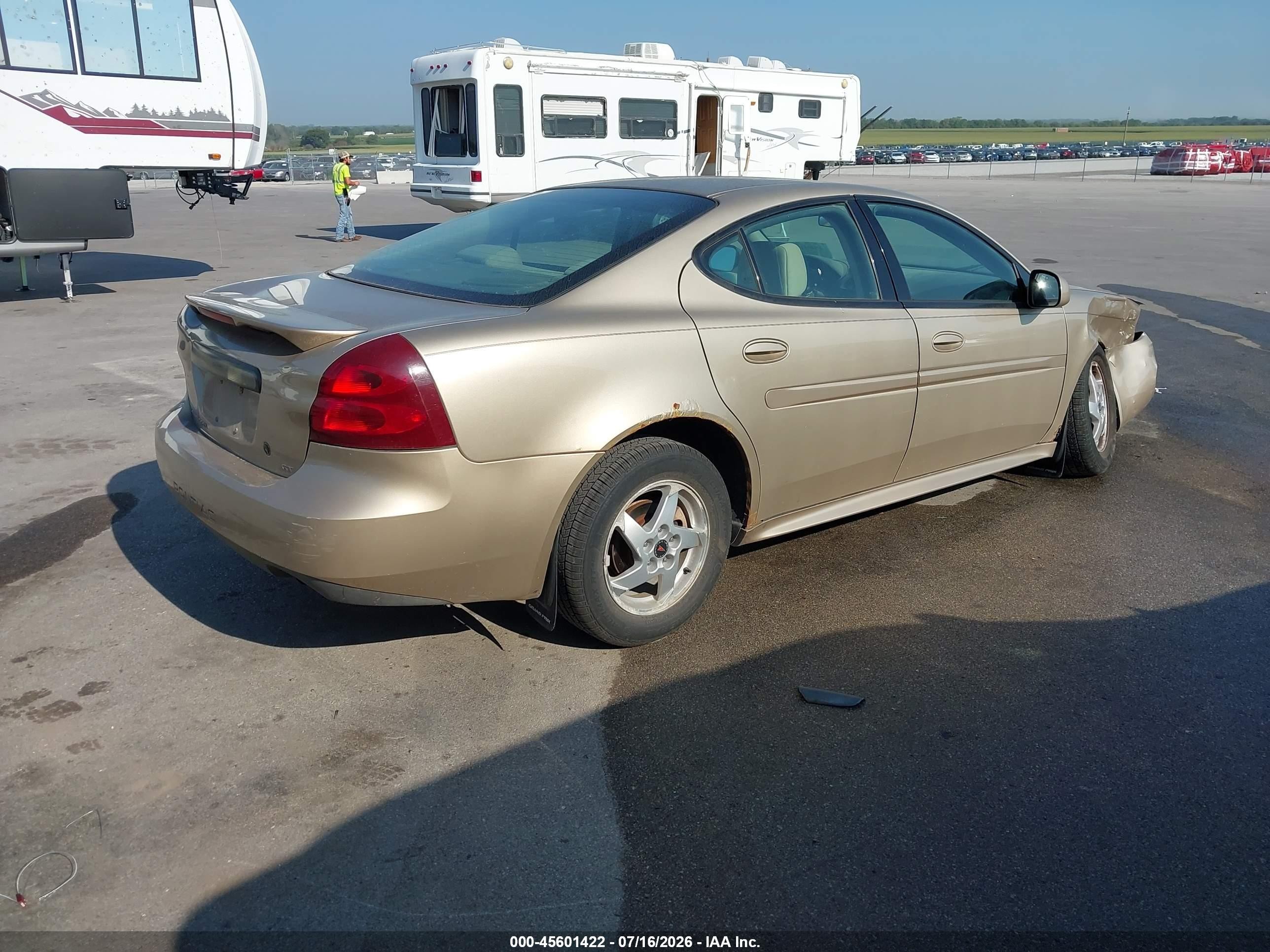2004 Pontiac Grand Prix Gt1 Tan vin: 2G2WP522541286055