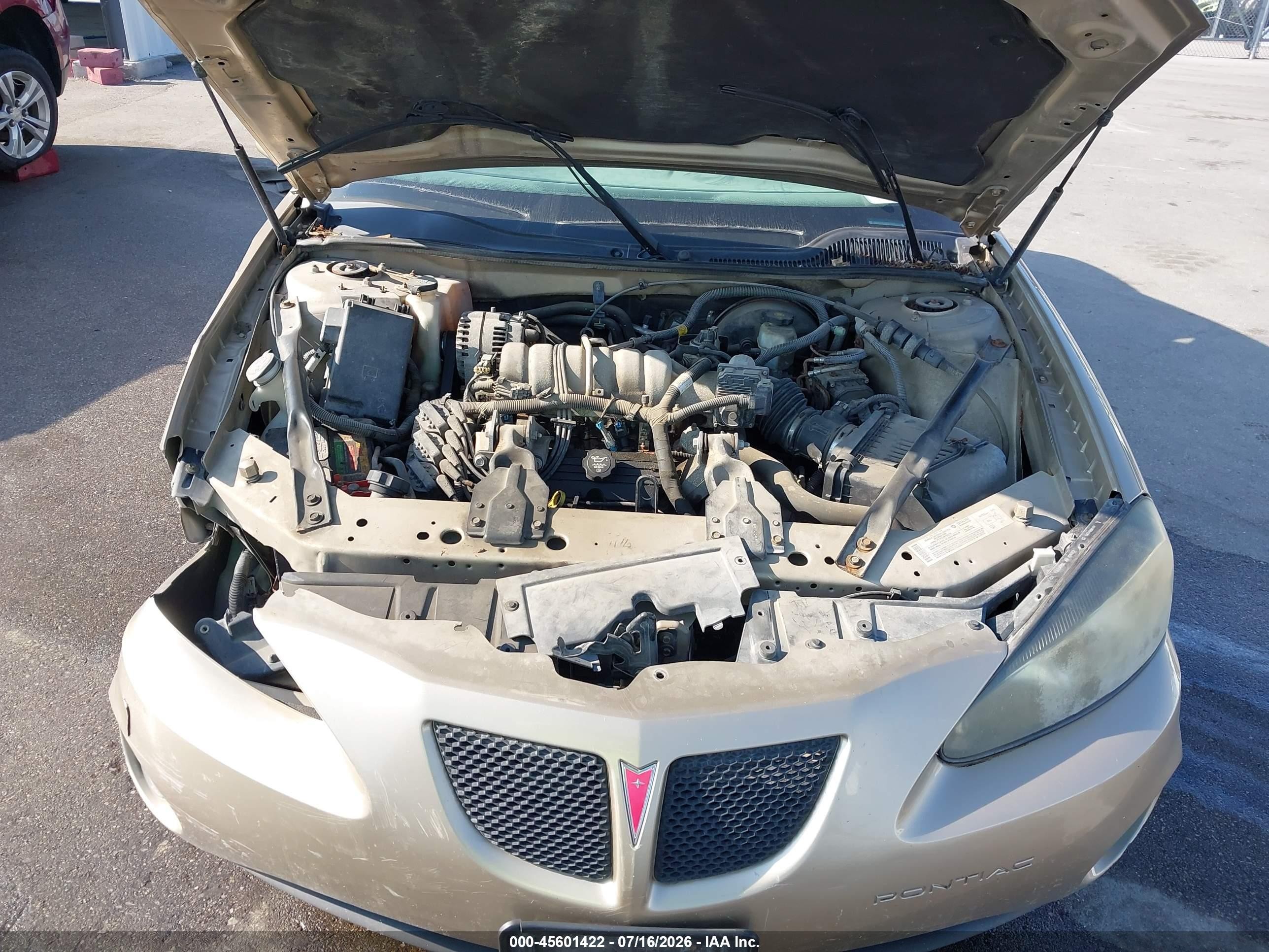 2004 Pontiac Grand Prix Gt1 Tan vin: 2G2WP522541286055
