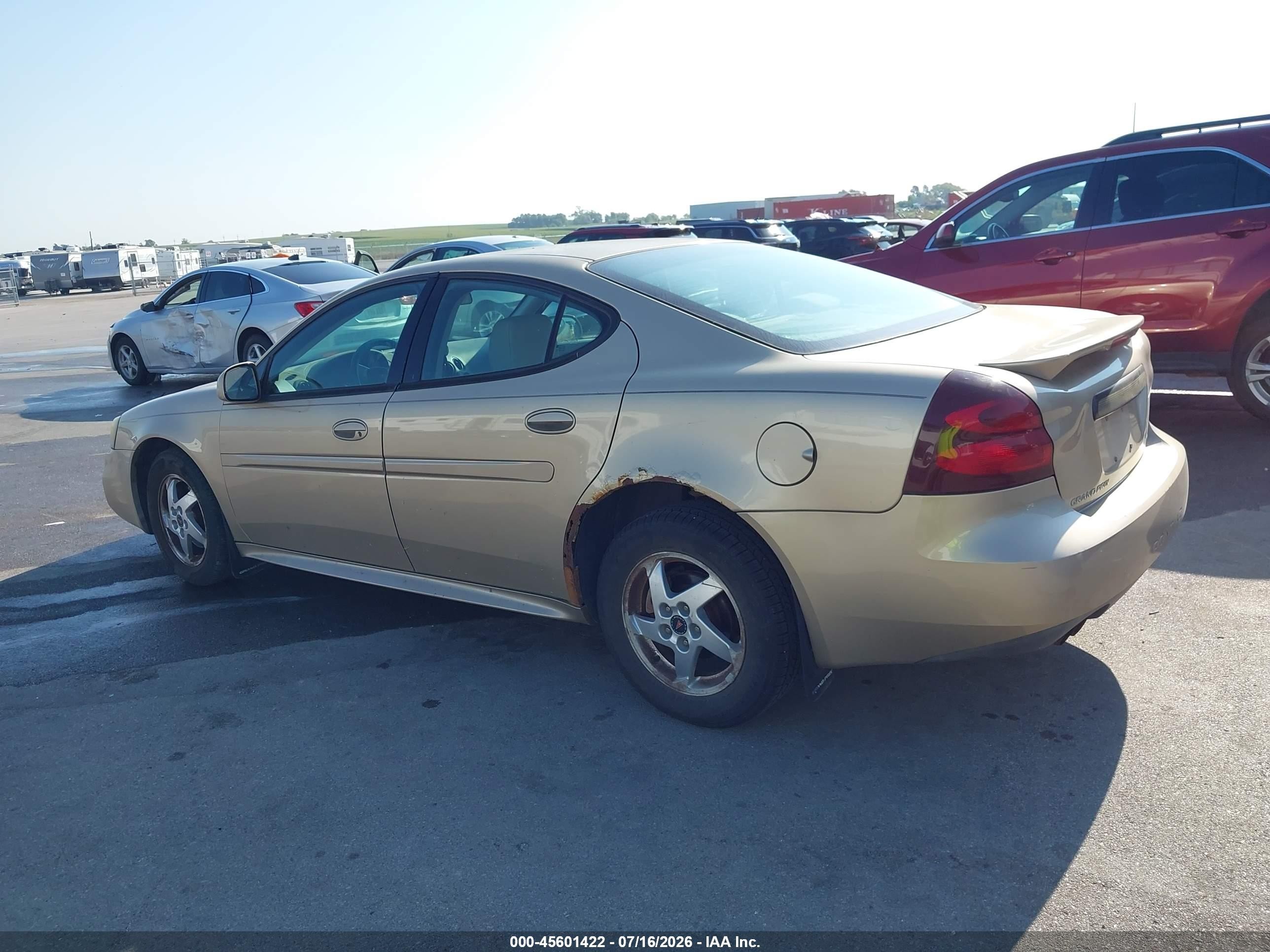 2004 Pontiac Grand Prix Gt1 Tan vin: 2G2WP522541286055