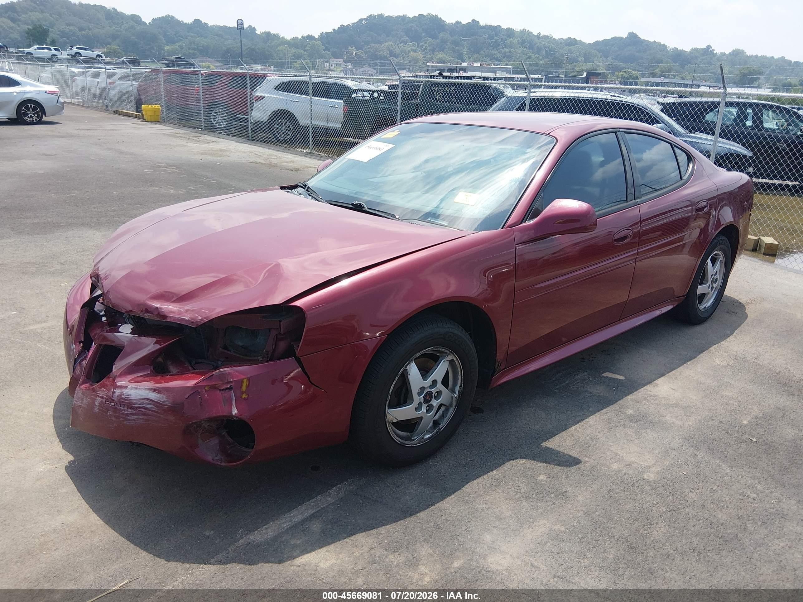 2004 Pontiac Grand Prix Gt1 Red vin: 2G2WP522641364178