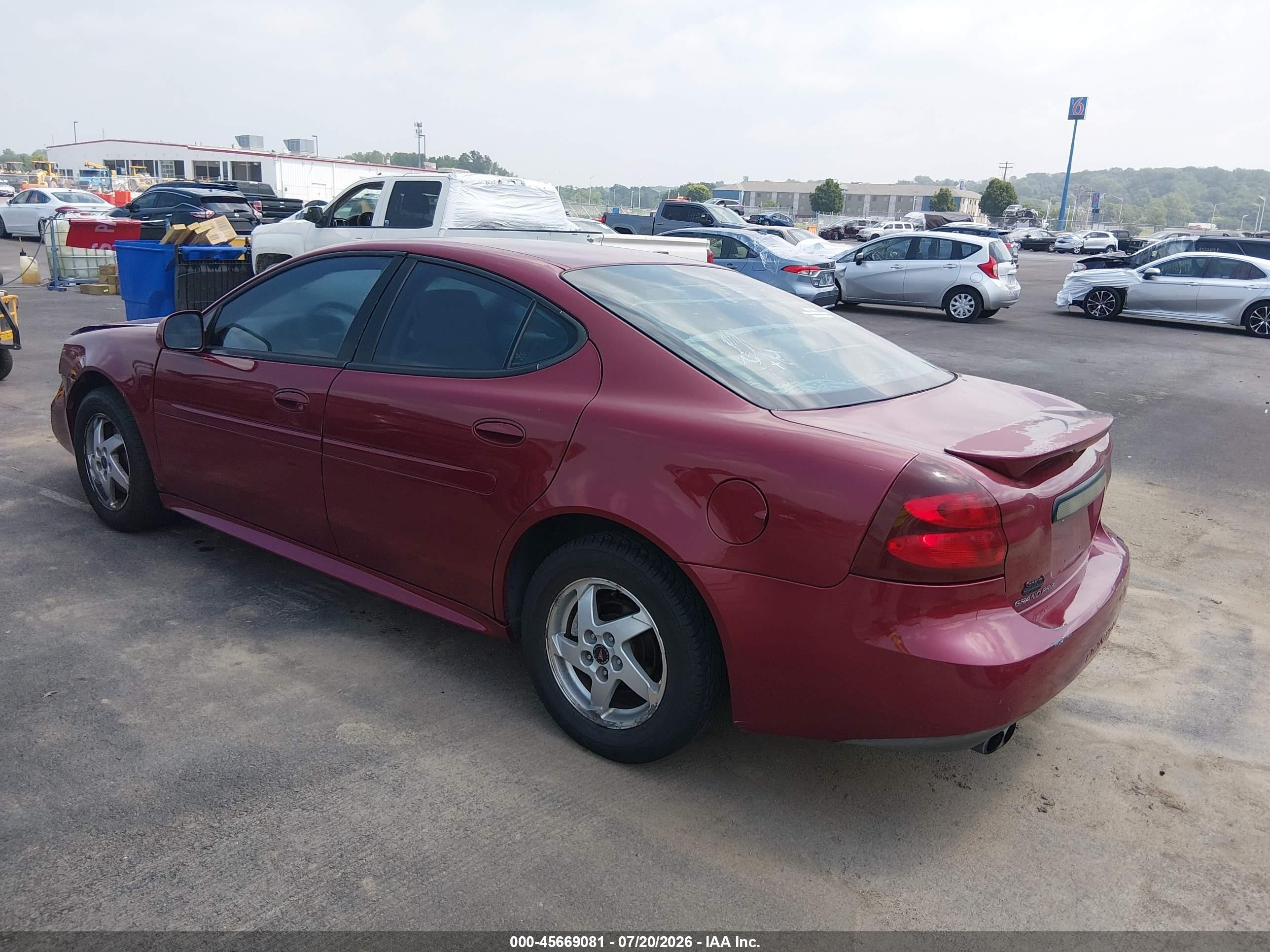 2004 Pontiac Grand Prix Gt1 Red vin: 2G2WP522641364178