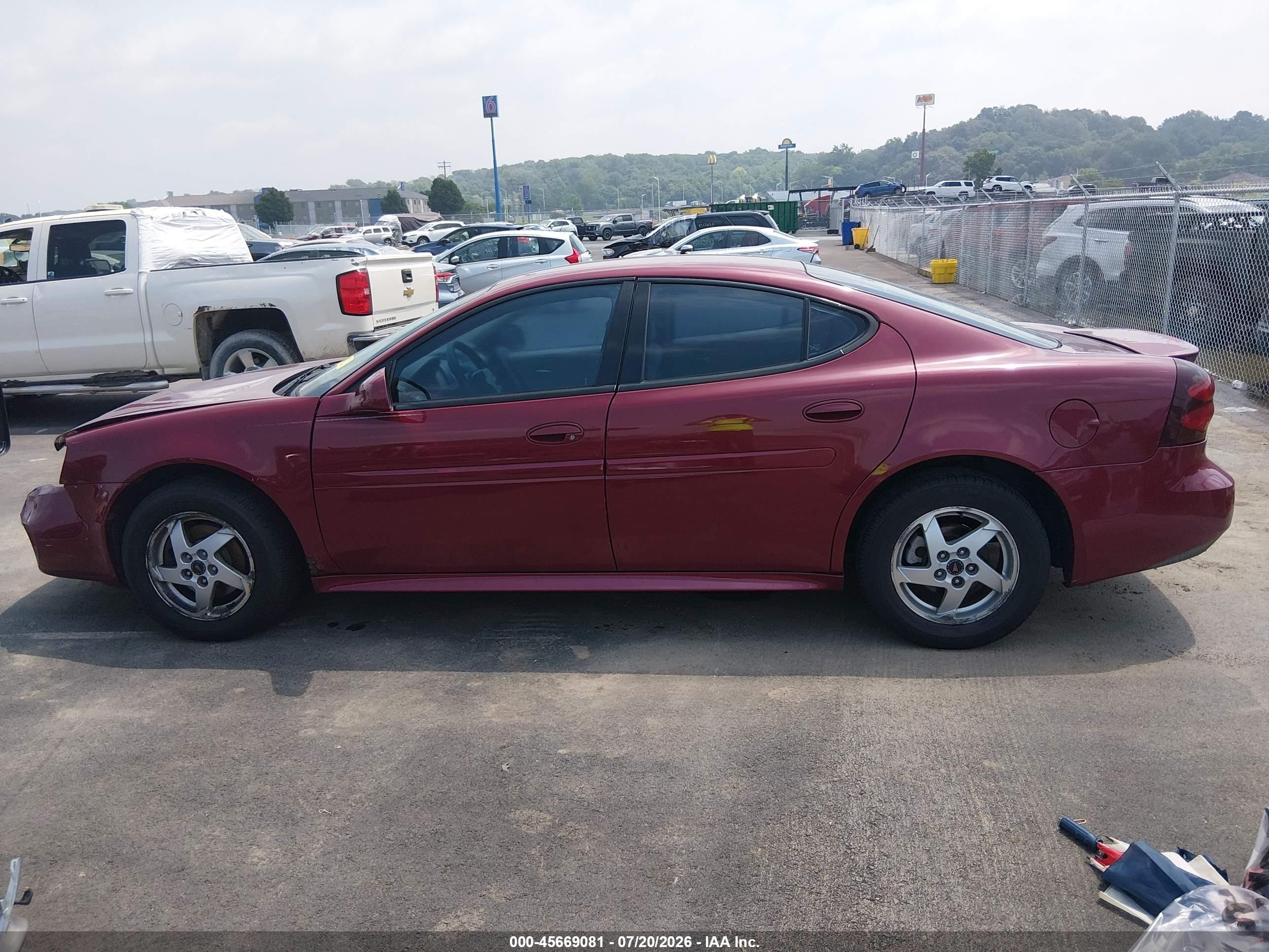 2004 Pontiac Grand Prix Gt1 Red vin: 2G2WP522641364178
