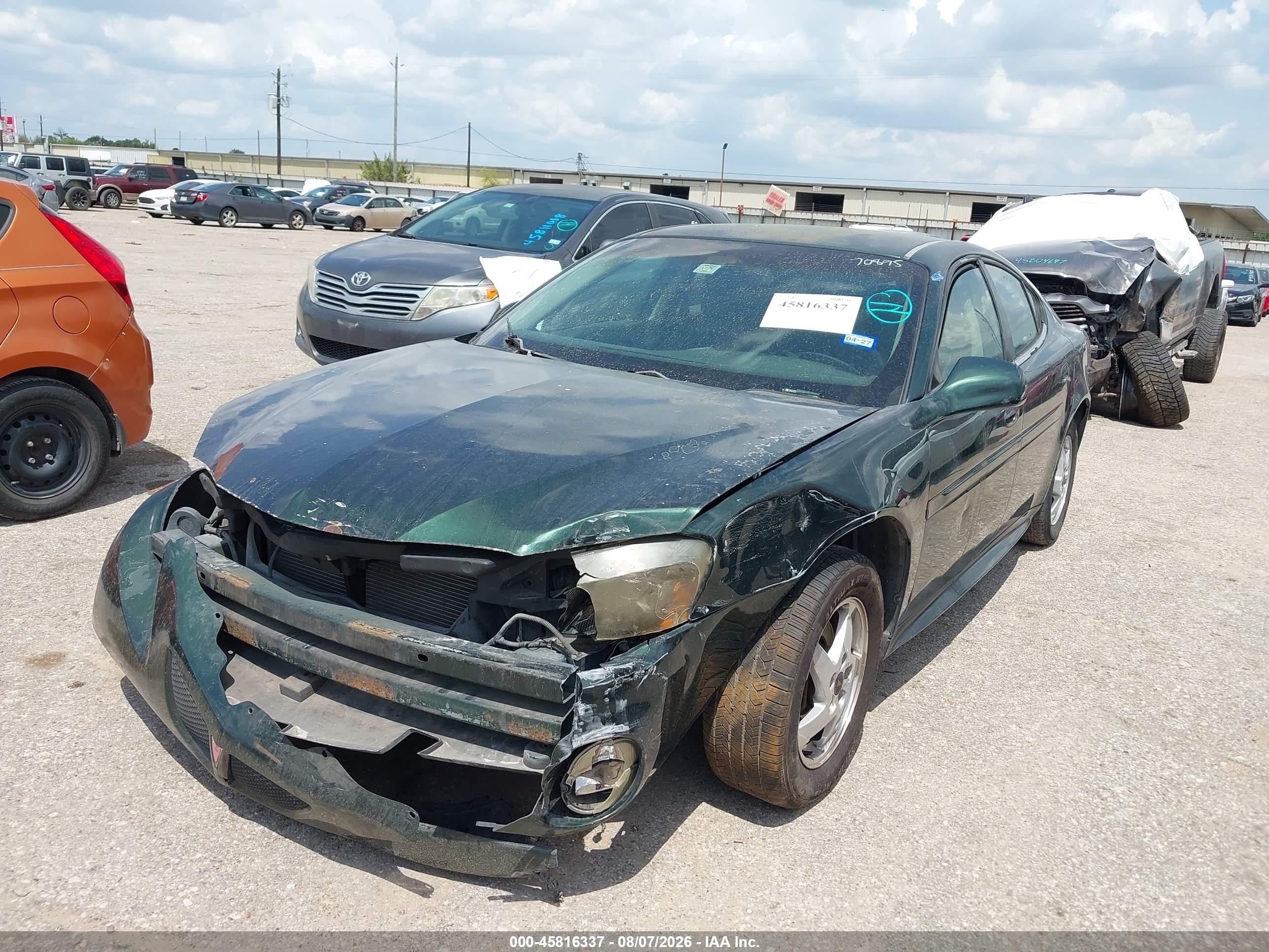 2004 Pontiac Grand Prix Gt1 Green vin: 2G2WP522841105210