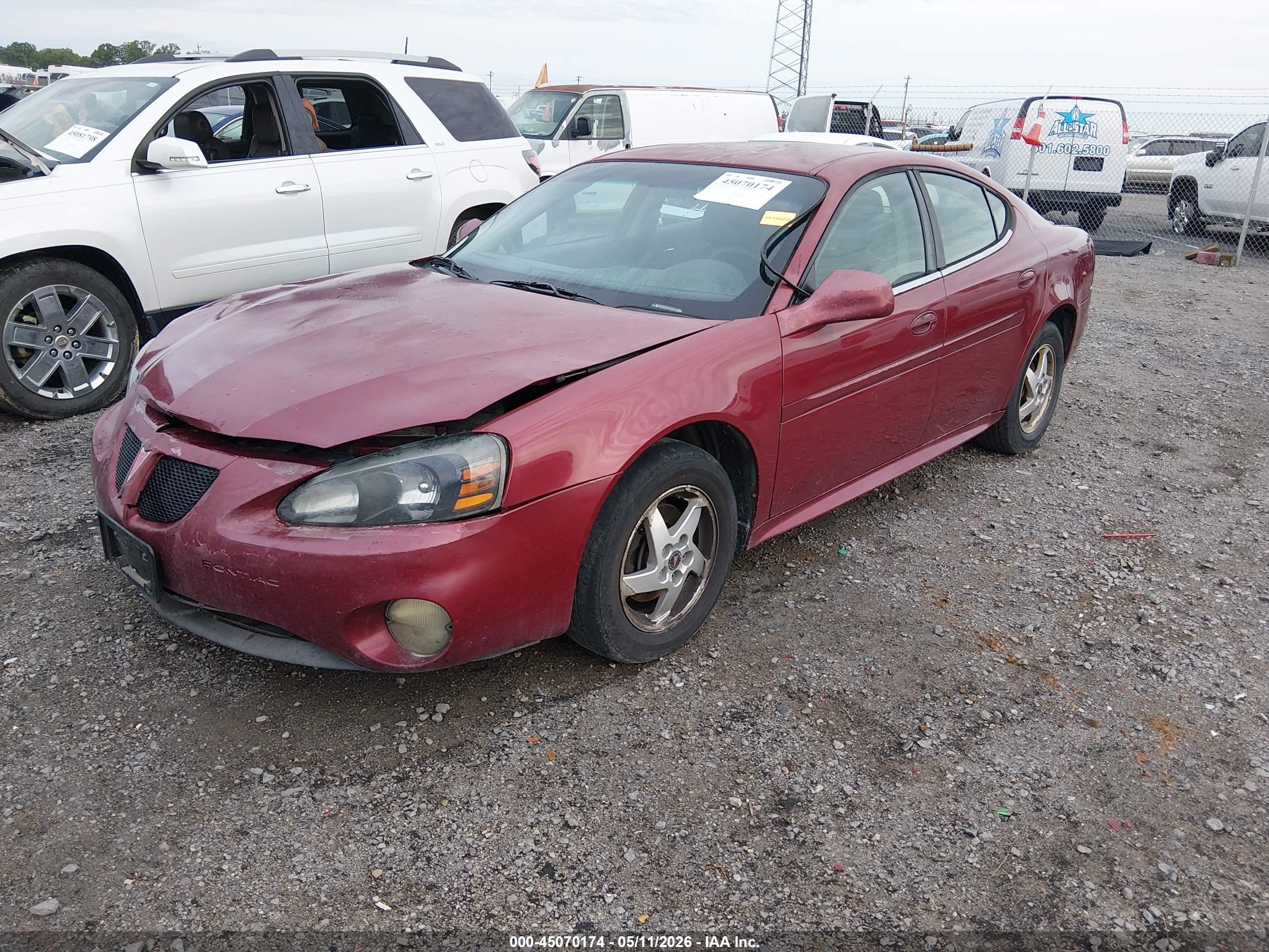 2004 Pontiac Grand Prix Gt1 Maroon vin: 2G2WP522841150244