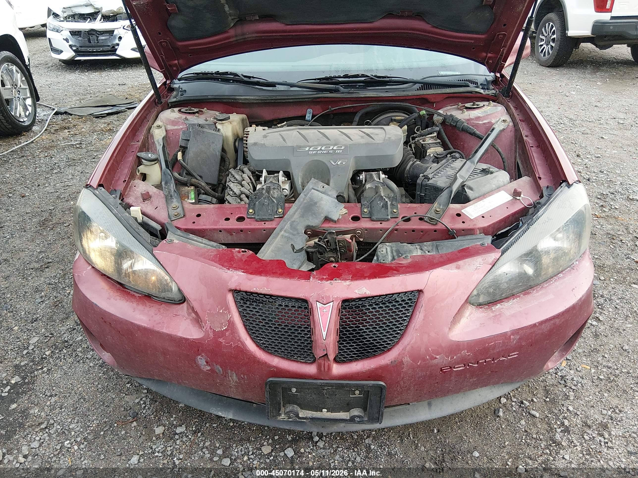 2004 Pontiac Grand Prix Gt1 Maroon vin: 2G2WP522841150244