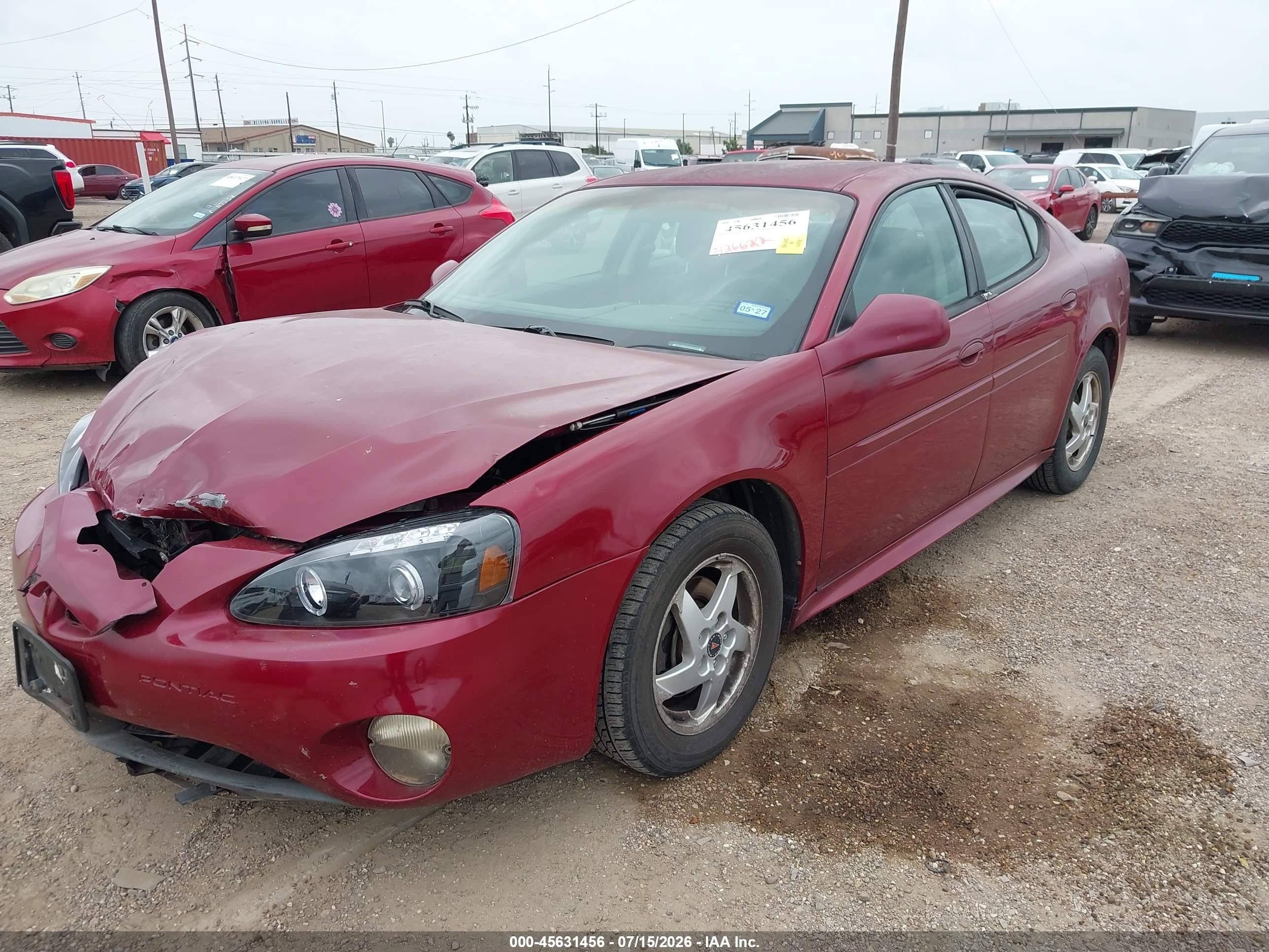 2004 Pontiac Grand Prix Gt1 Red vin: 2G2WP522841221913
