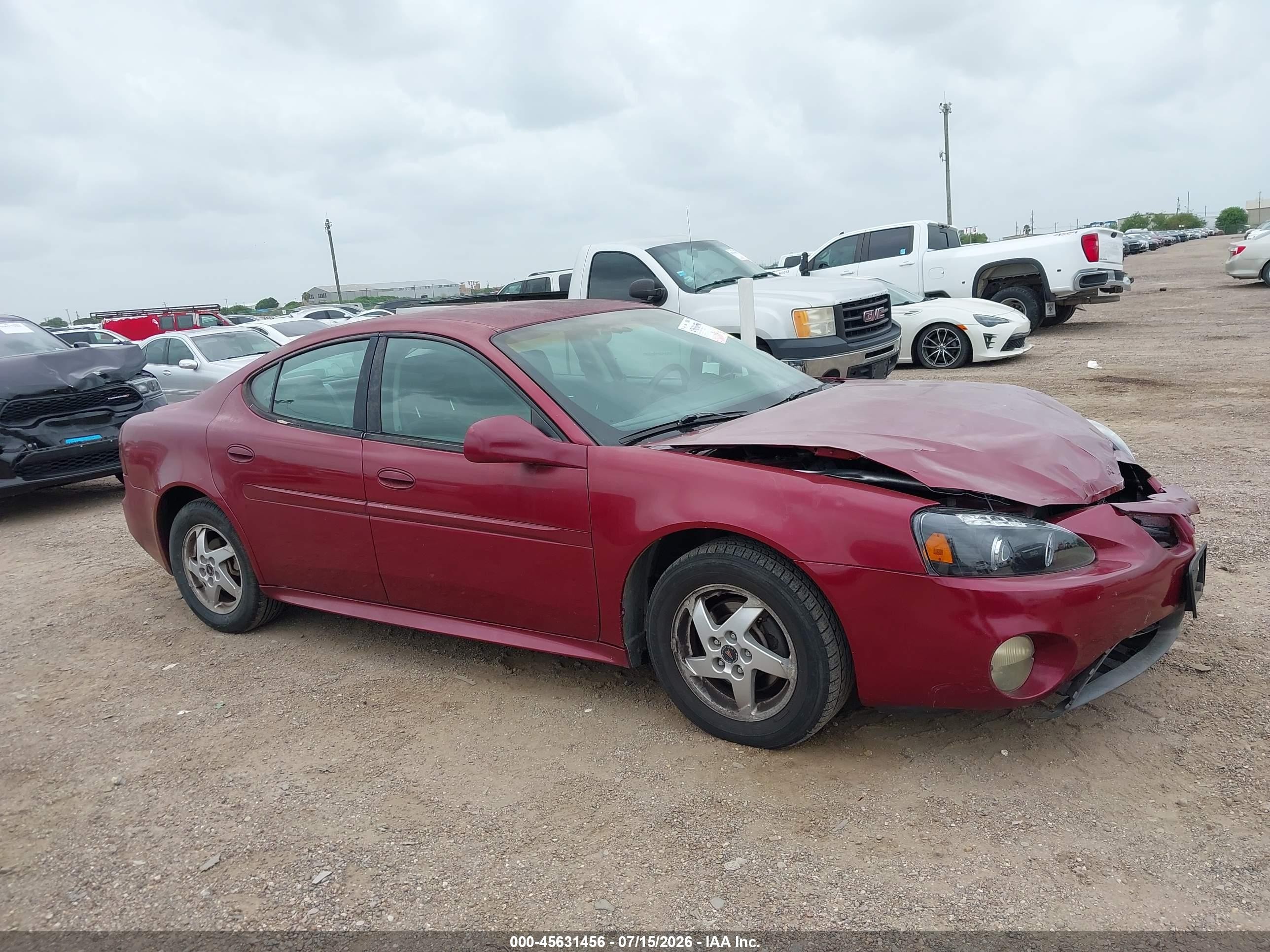 2004 Pontiac Grand Prix Gt1 Red vin: 2G2WP522841221913