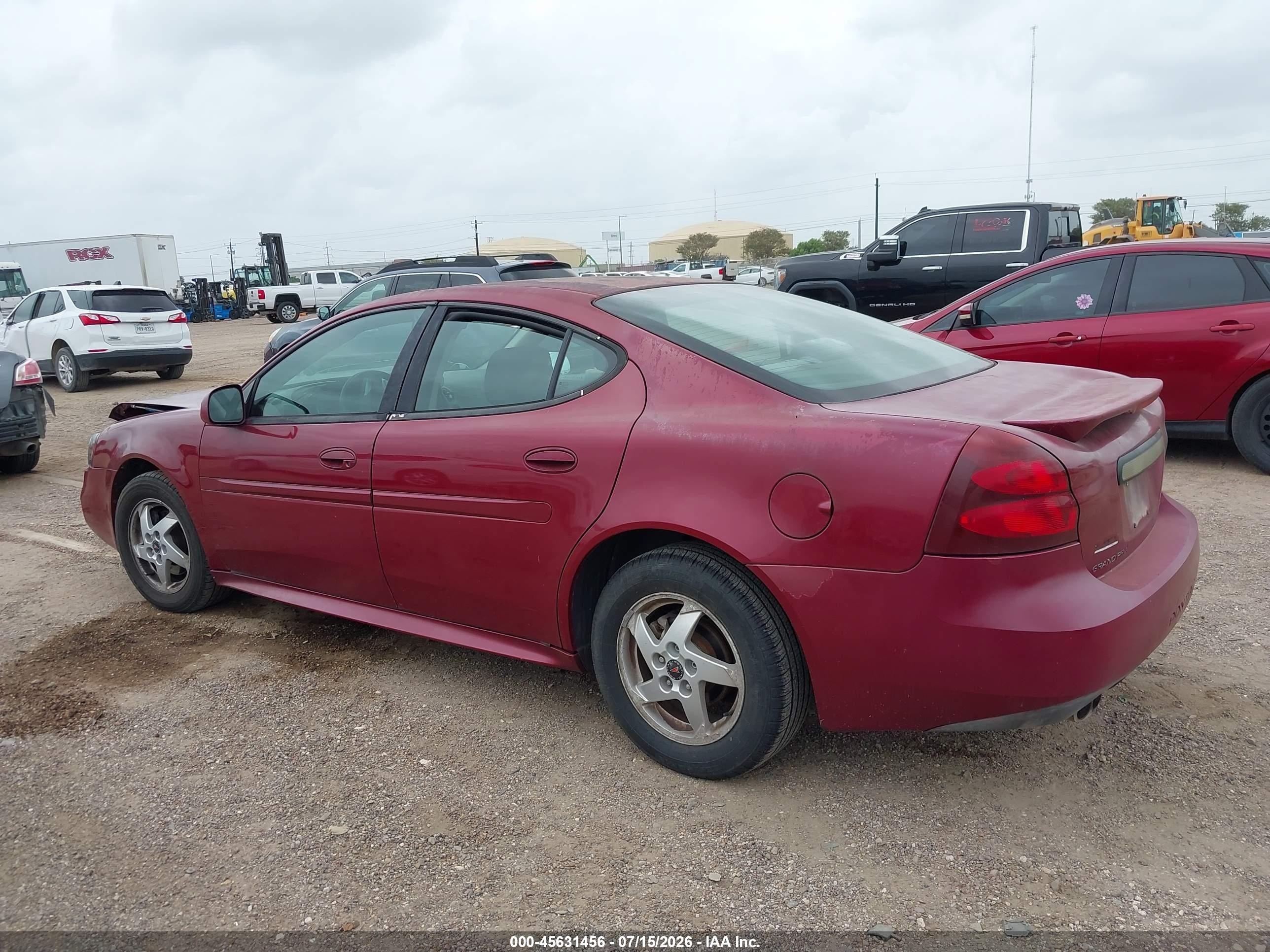 2004 Pontiac Grand Prix Gt1 Red vin: 2G2WP522841221913