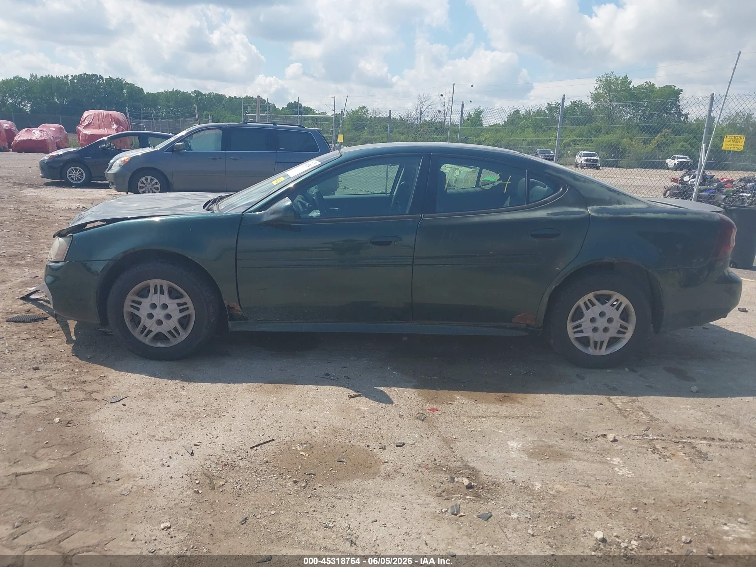 2004 Pontiac Grand Prix Gt1 Зеленый vin: 2G2WP522841279746