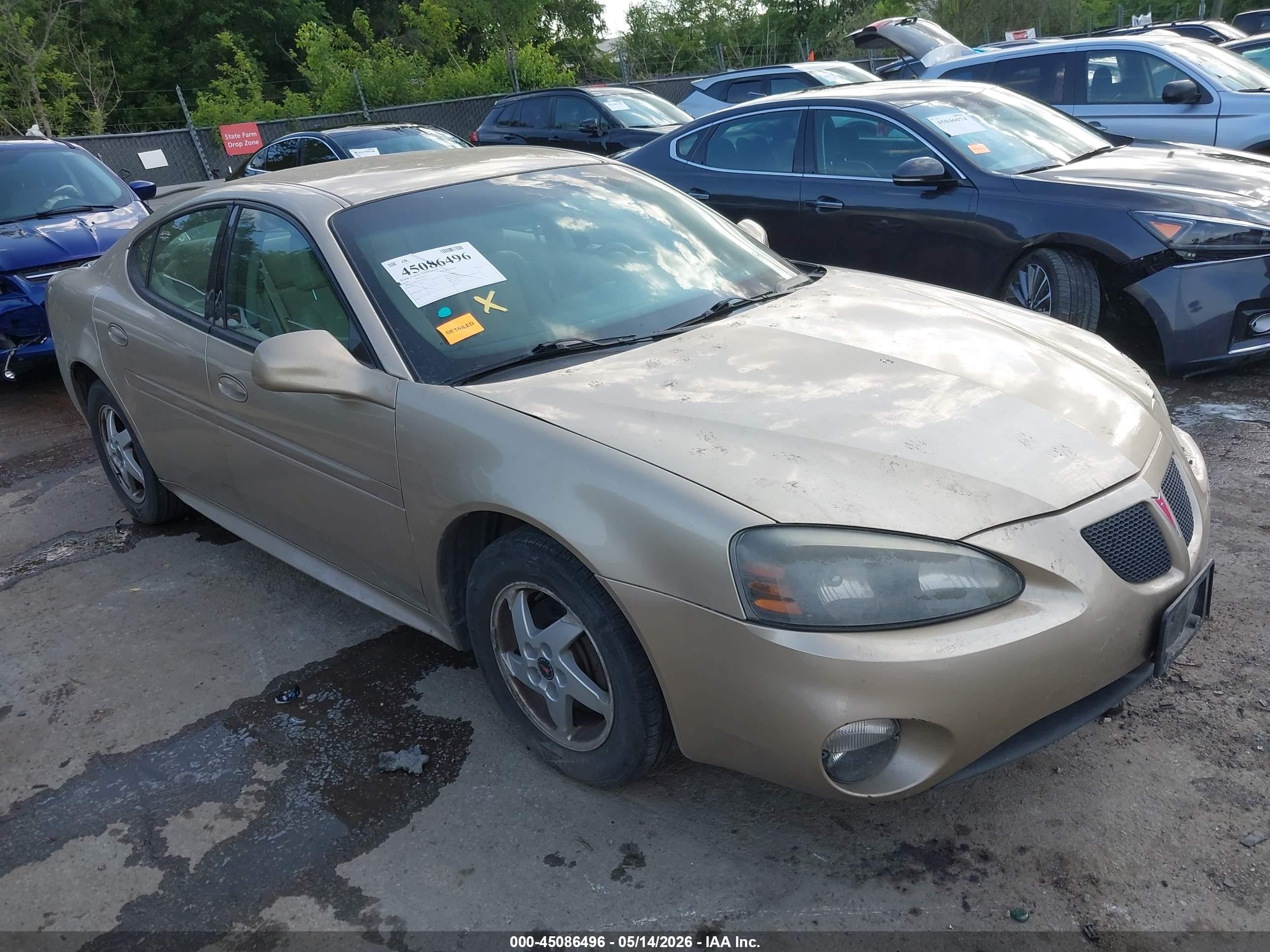 2004 Pontiac Grand Prix Gt1 Золотой vin: 2G2WP522941300314