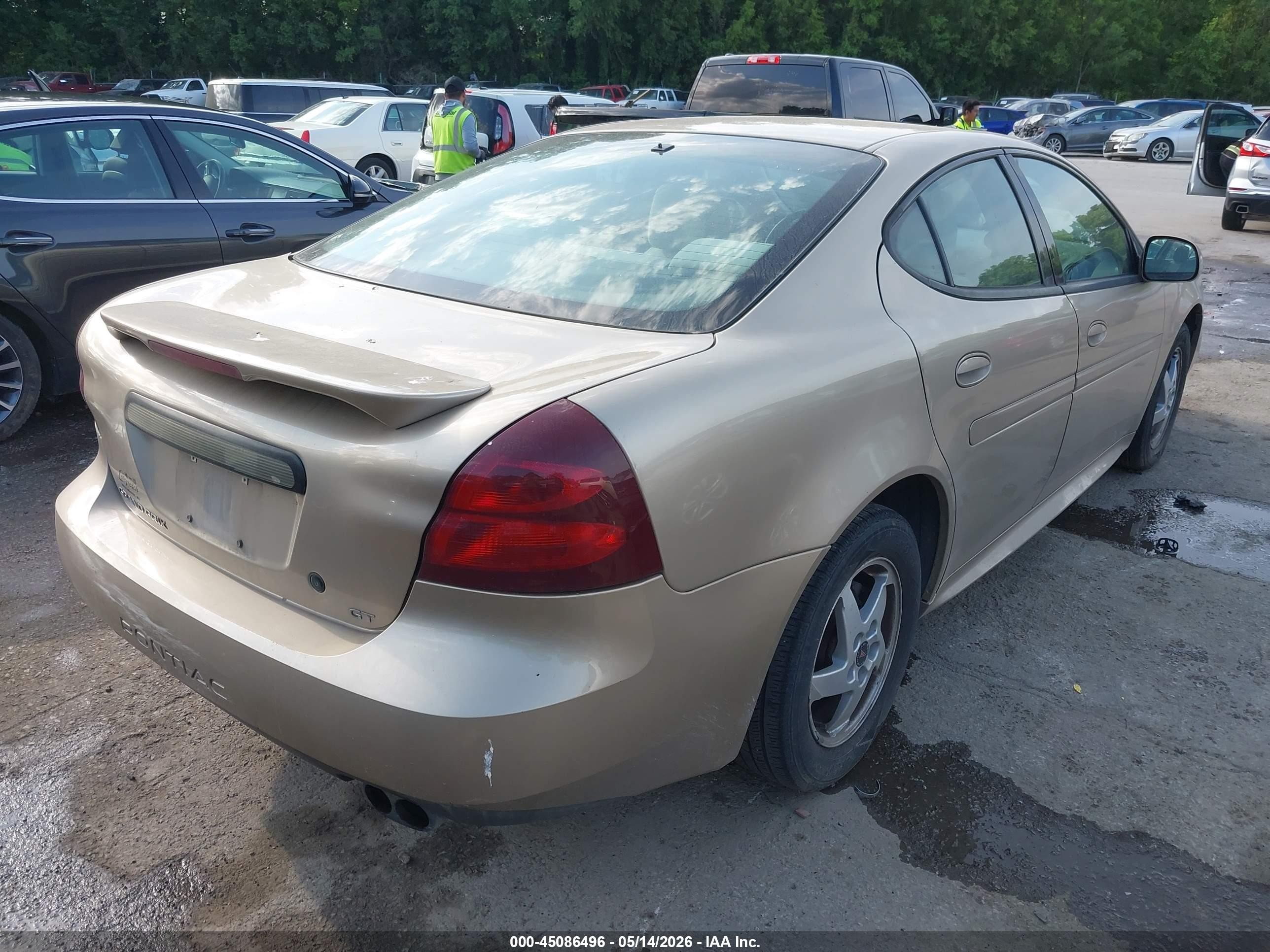 2004 Pontiac Grand Prix Gt1 Золотой vin: 2G2WP522941300314