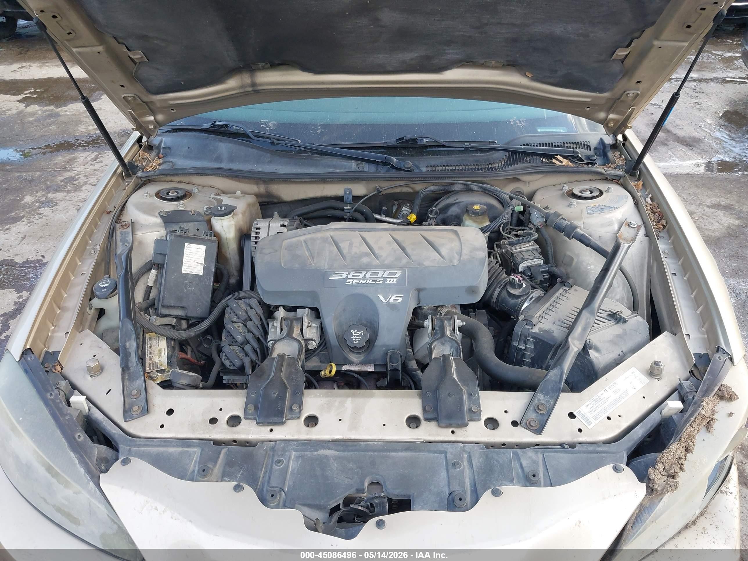 2004 Pontiac Grand Prix Gt1 Золотой vin: 2G2WP522941300314