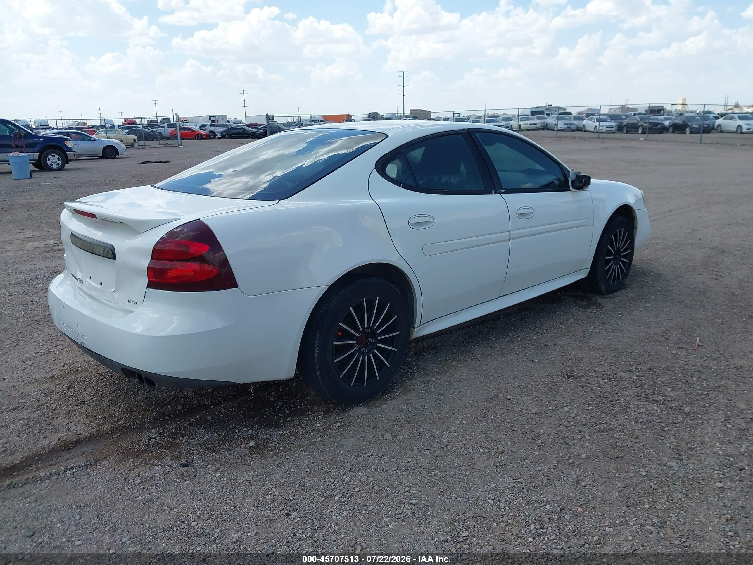 2004 Pontiac Grand Prix Gt1 White vin: 2G2WP522941309627