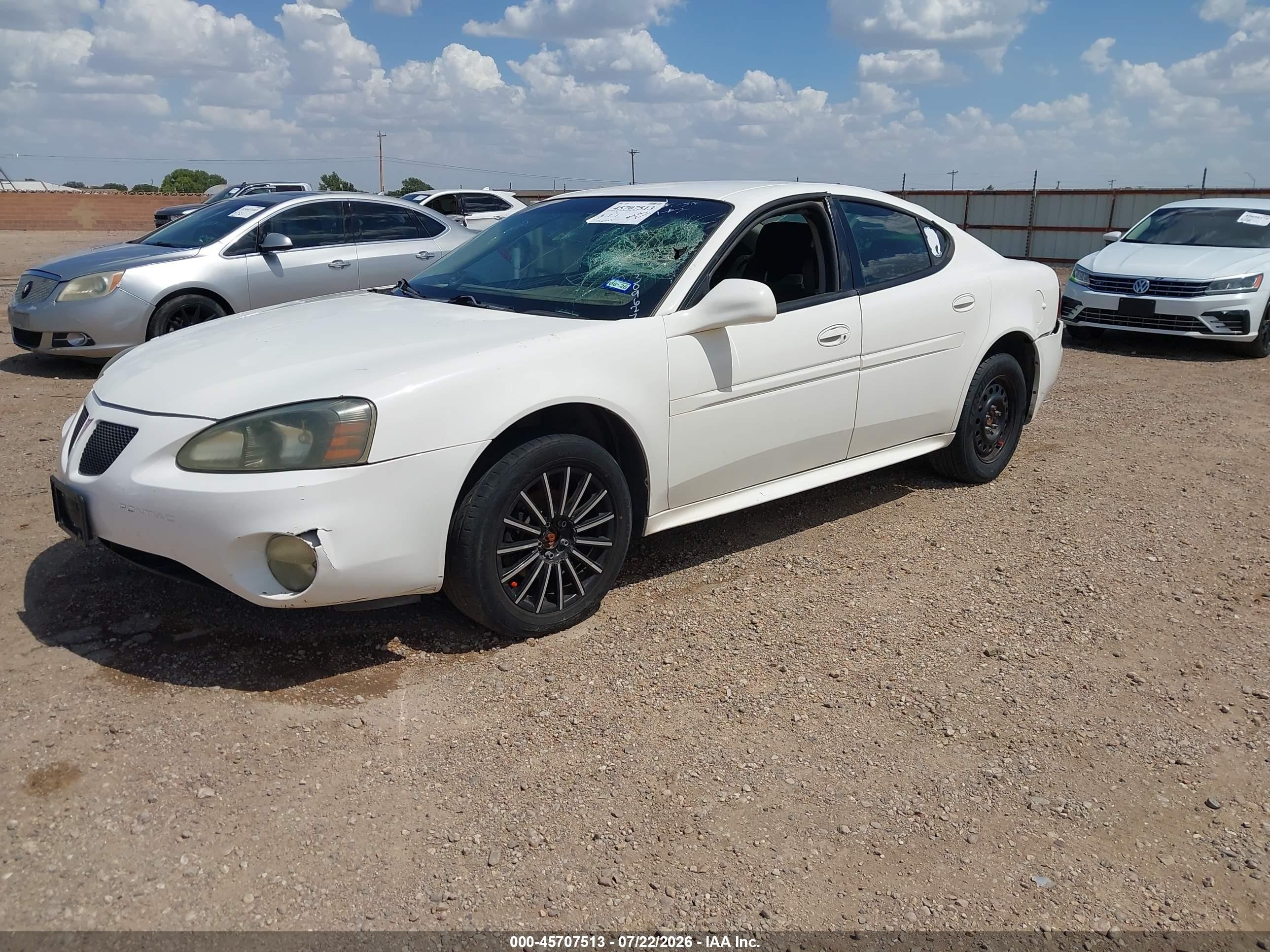 2004 Pontiac Grand Prix Gt1 White vin: 2G2WP522941309627