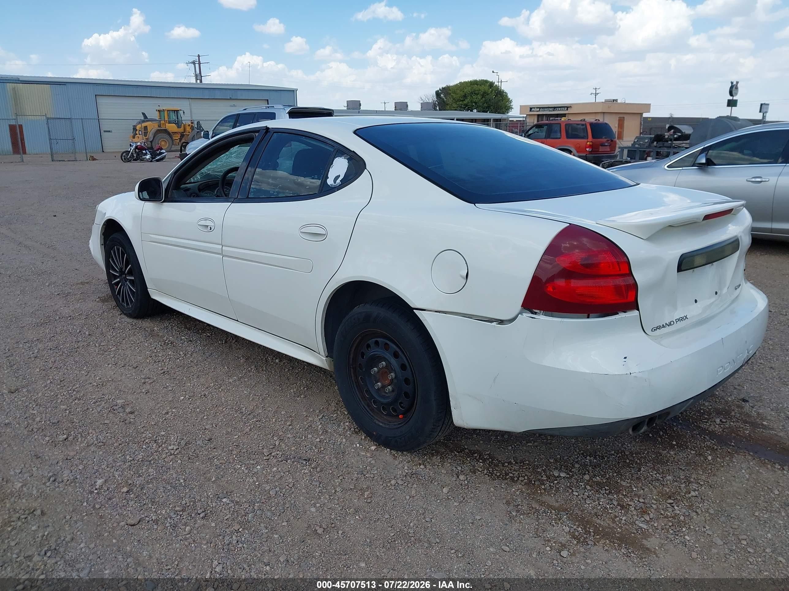 2004 Pontiac Grand Prix Gt1 White vin: 2G2WP522941309627