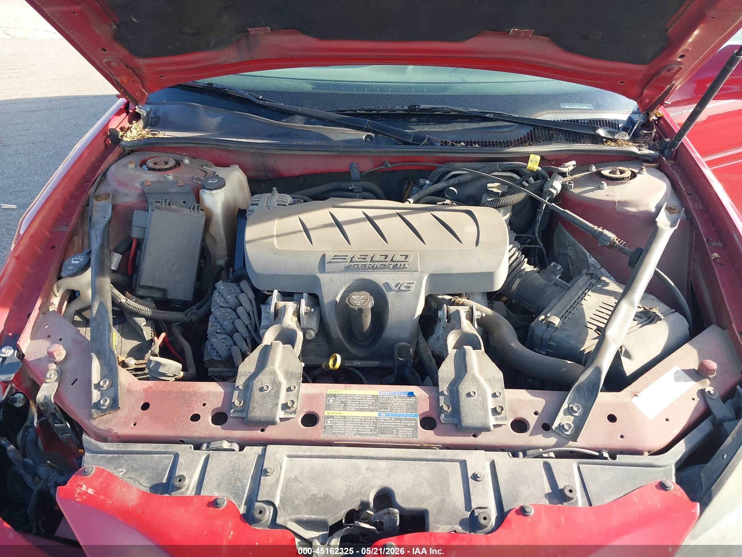 2007 Pontiac Grand Prix   Красный vin: 2G2WP552071129713