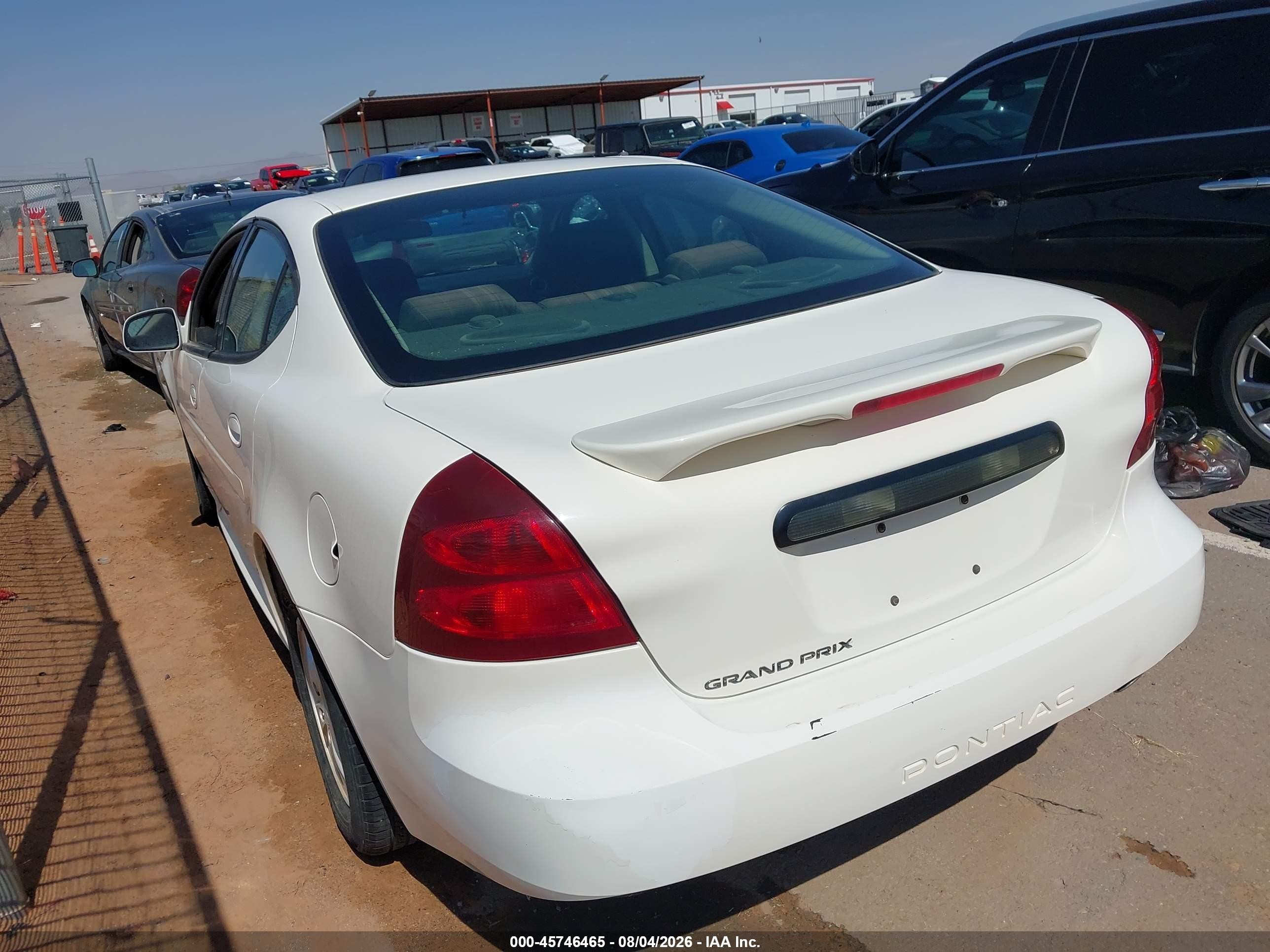 2007 Pontiac Grand Prix   White vin: 2G2WP552071149007