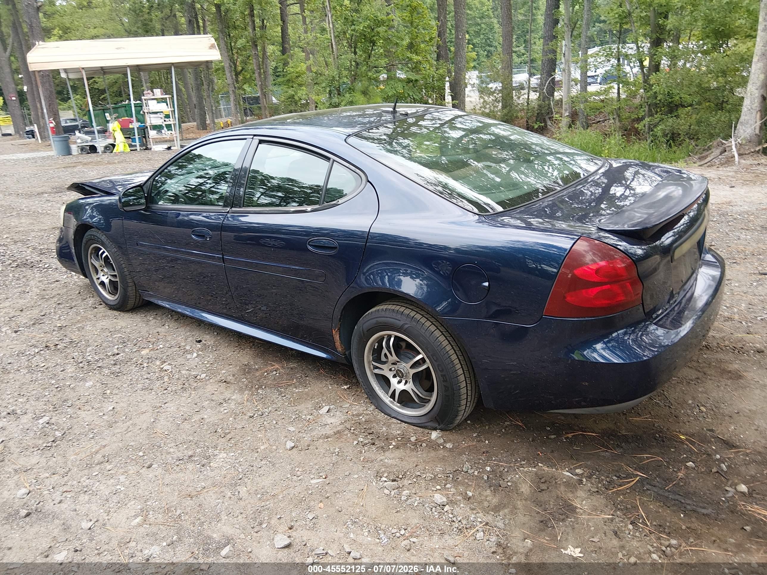 2007 Pontiac Grand Prix Blue vin: 2G2WP552071156653