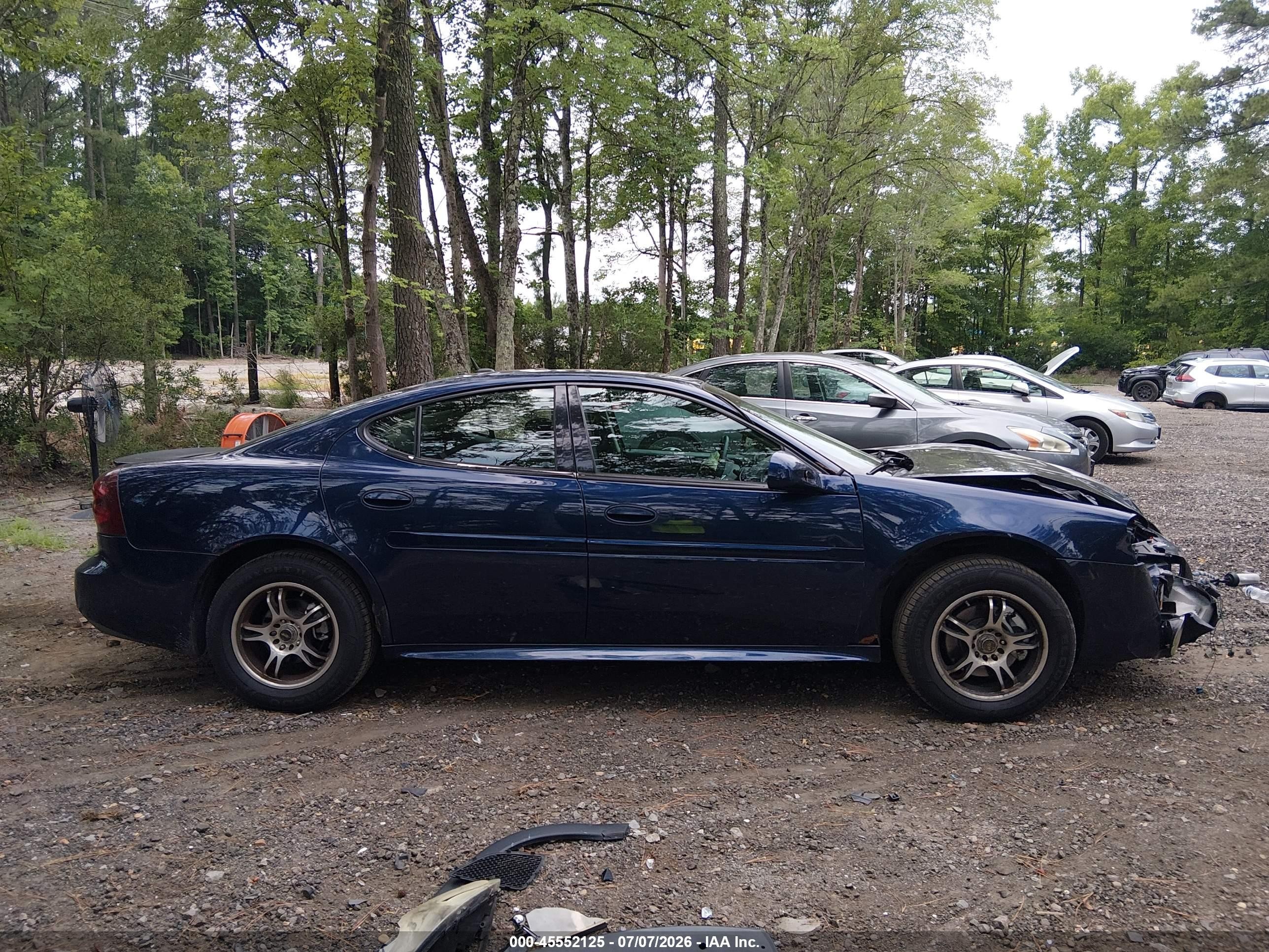 2007 Pontiac Grand Prix Blue vin: 2G2WP552071156653