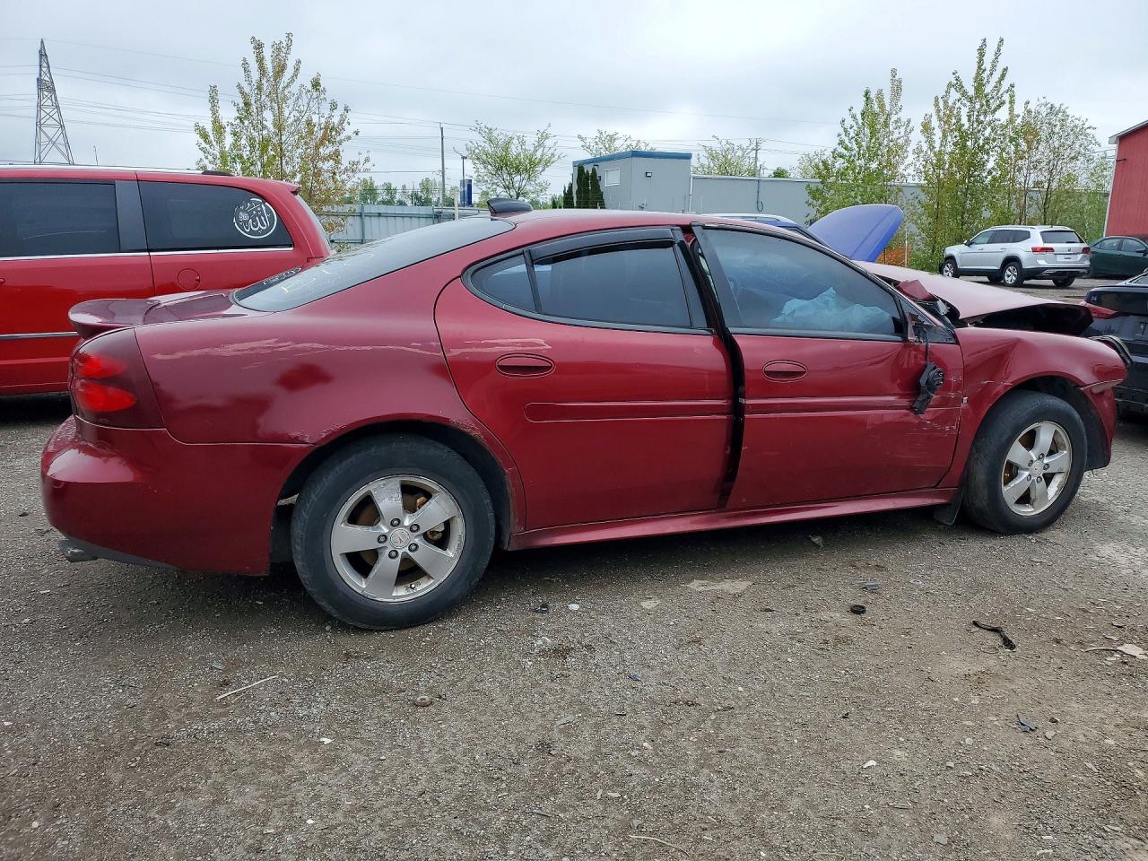 2007 Pontiac Grand Prix Red vin: 2G2WP552071214048