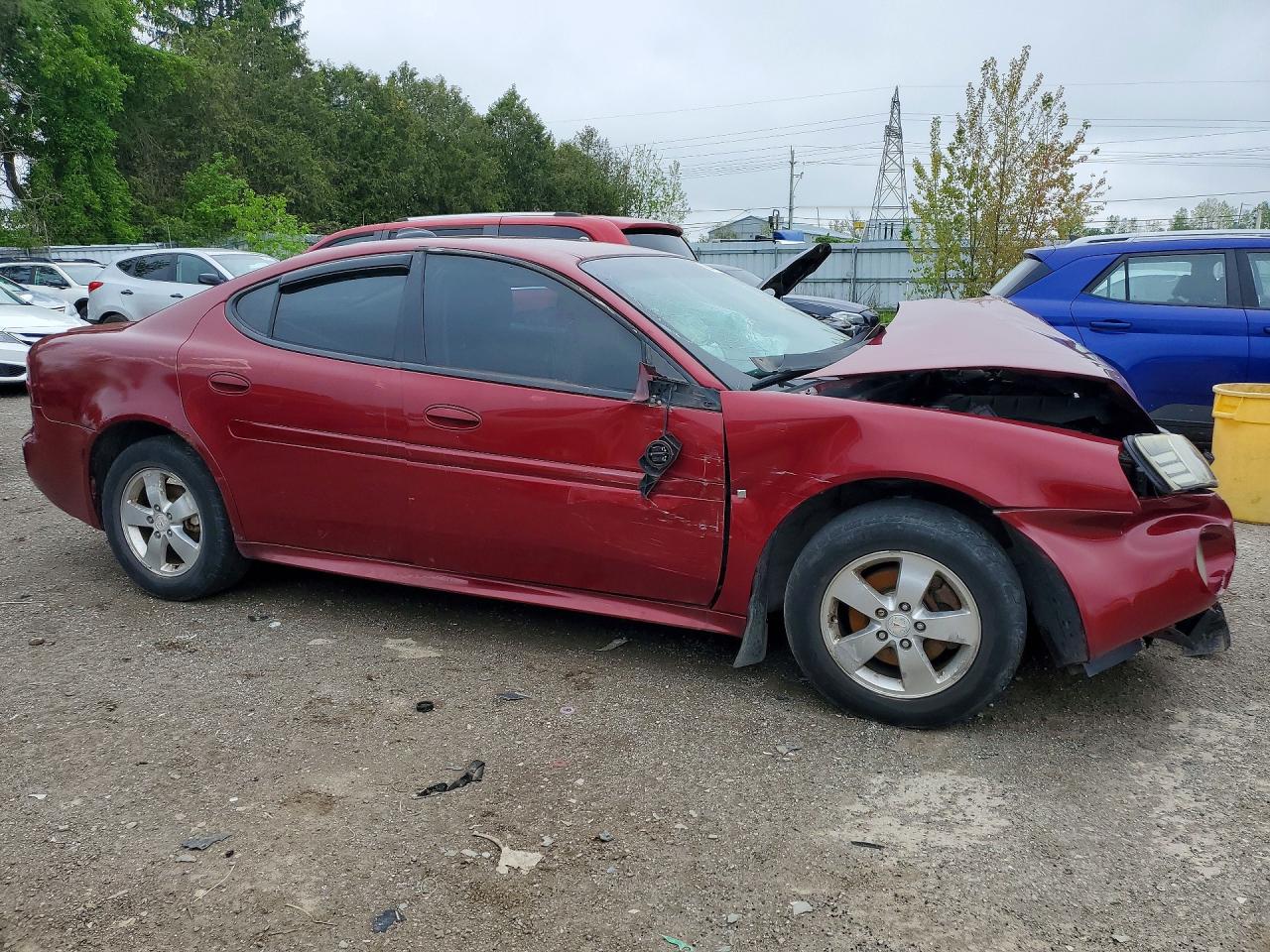 2007 Pontiac Grand Prix Red vin: 2G2WP552071214048