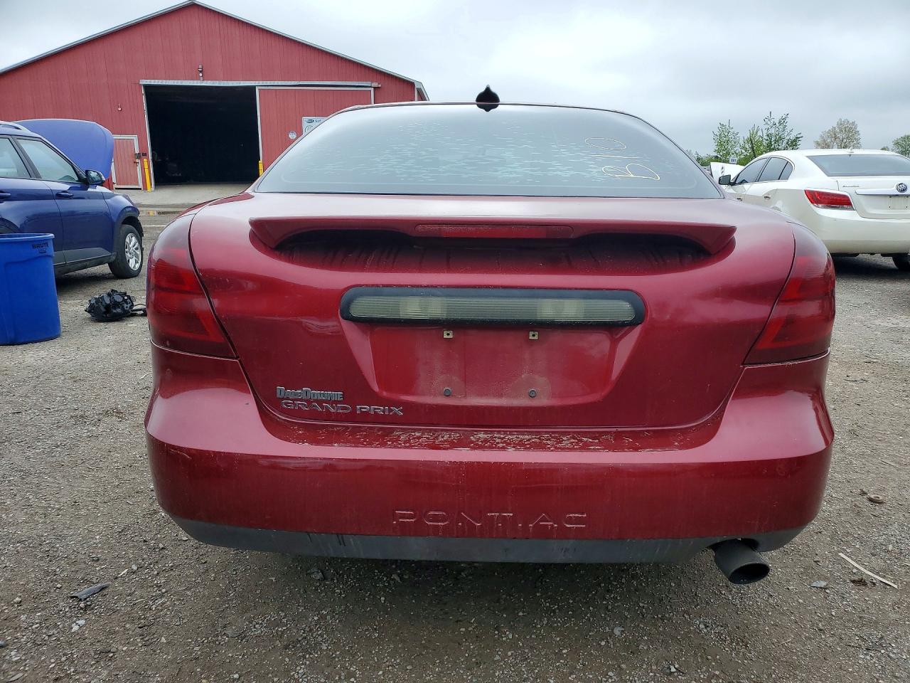 2007 Pontiac Grand Prix Red vin: 2G2WP552071214048