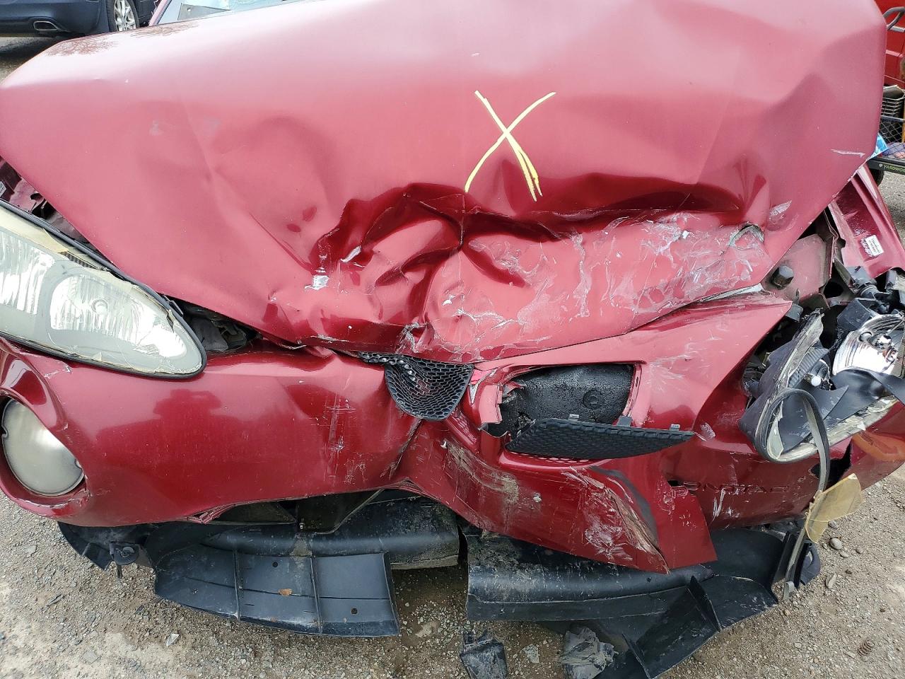 2007 Pontiac Grand Prix Red vin: 2G2WP552071214048
