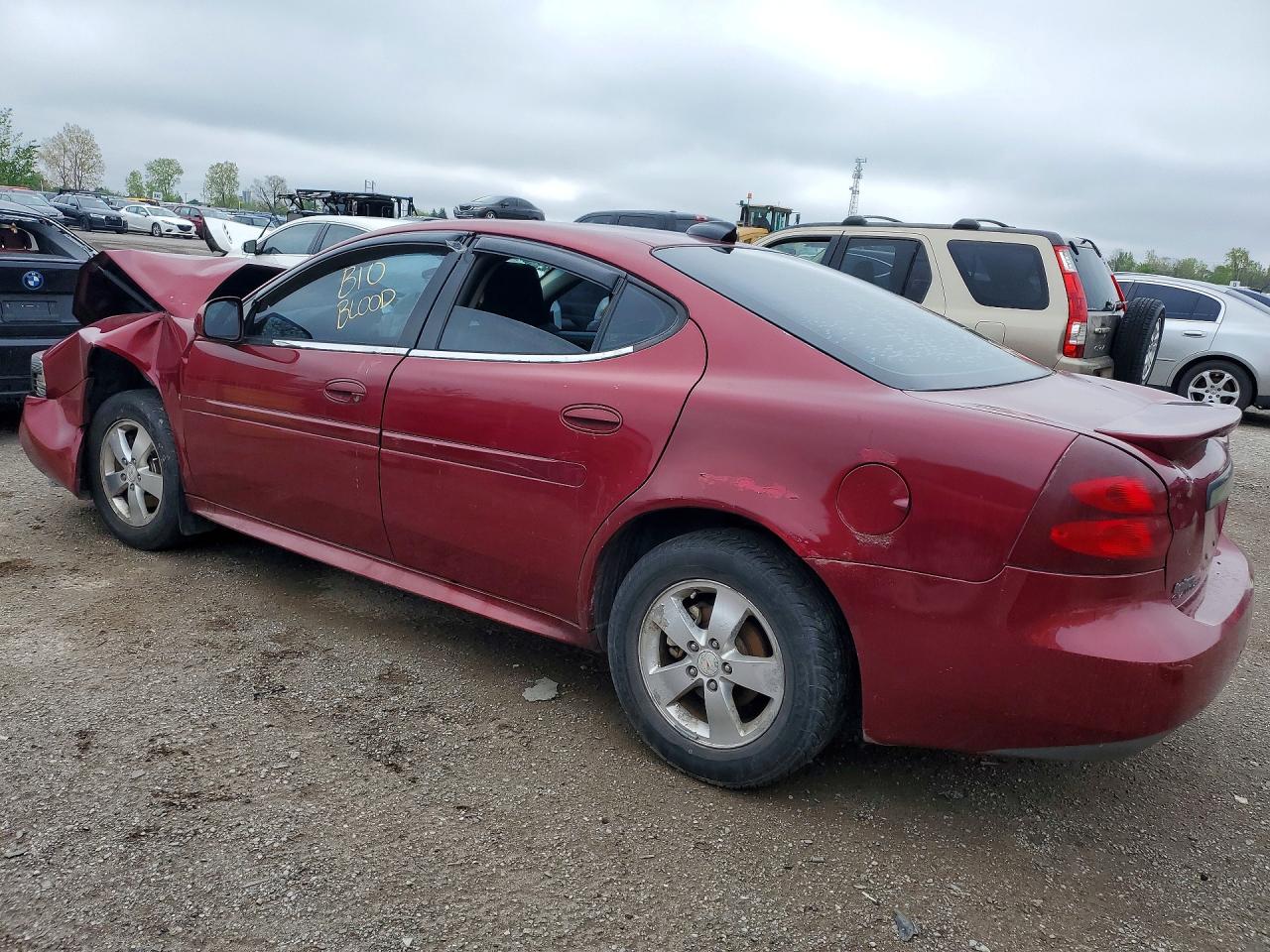 2007 Pontiac Grand Prix Red vin: 2G2WP552071214048