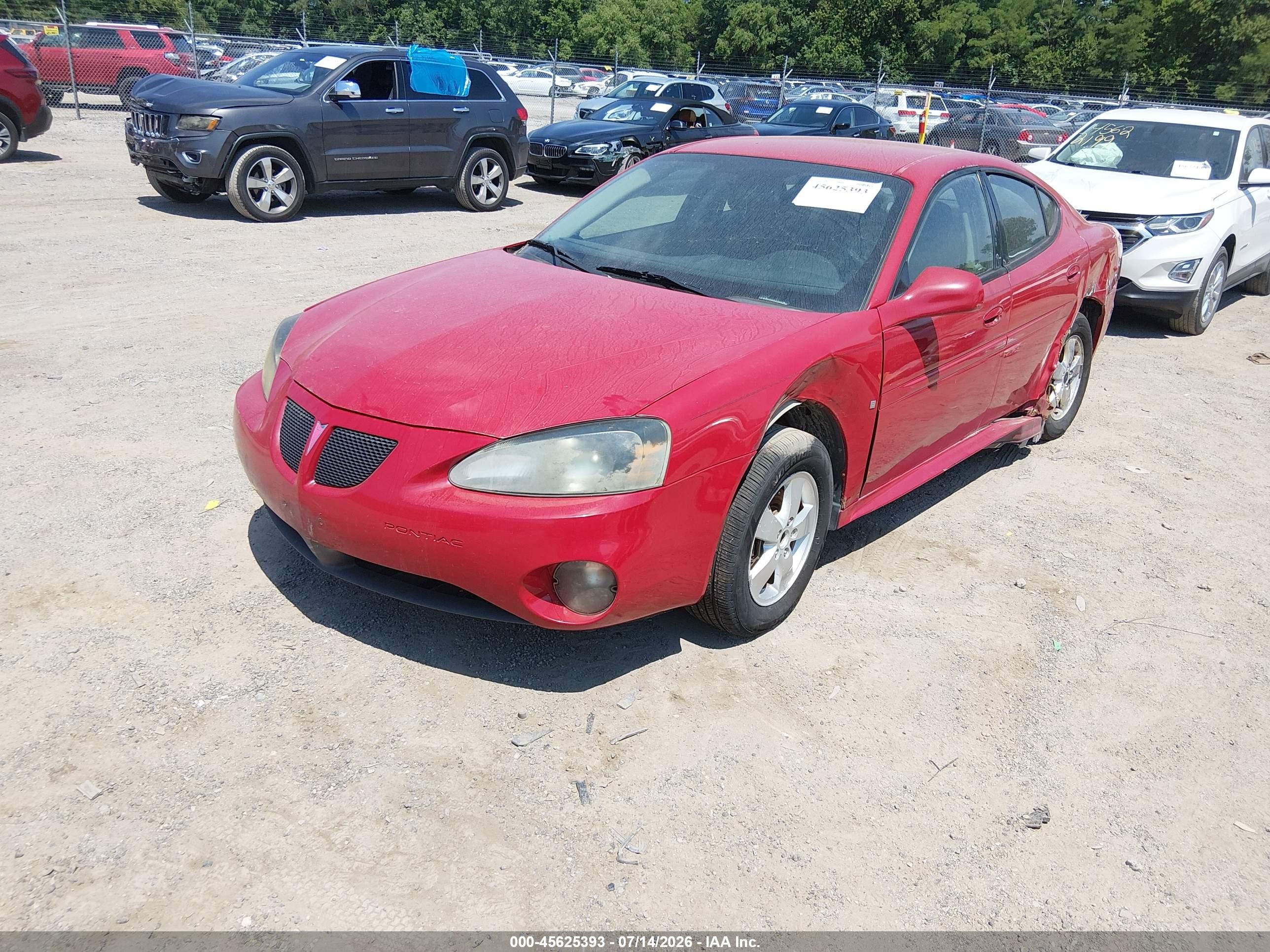 2007 Pontiac Grand Prix   Red vin: 2G2WP552171206203