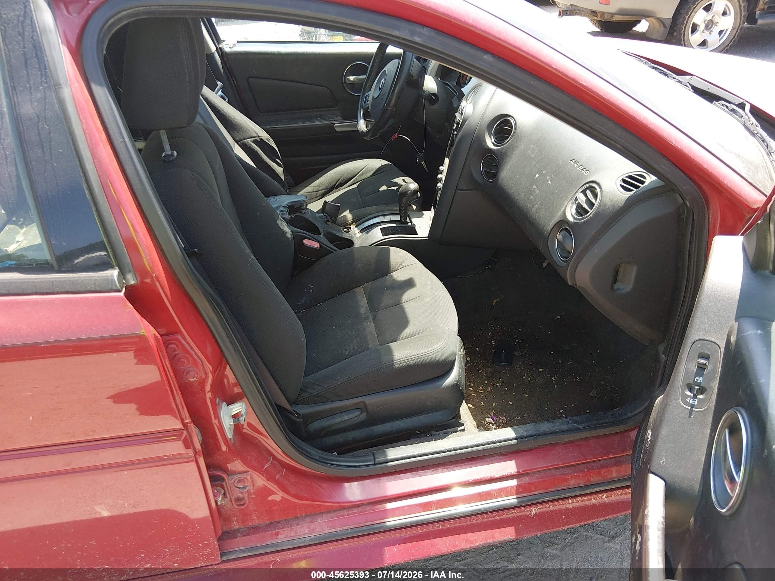 2007 Pontiac Grand Prix   Red vin: 2G2WP552171206203