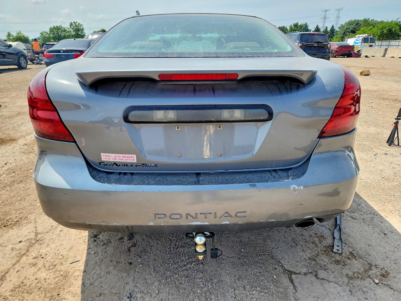 2008 Pontiac Grand Prix Gray vin: 2G2WP552181102943