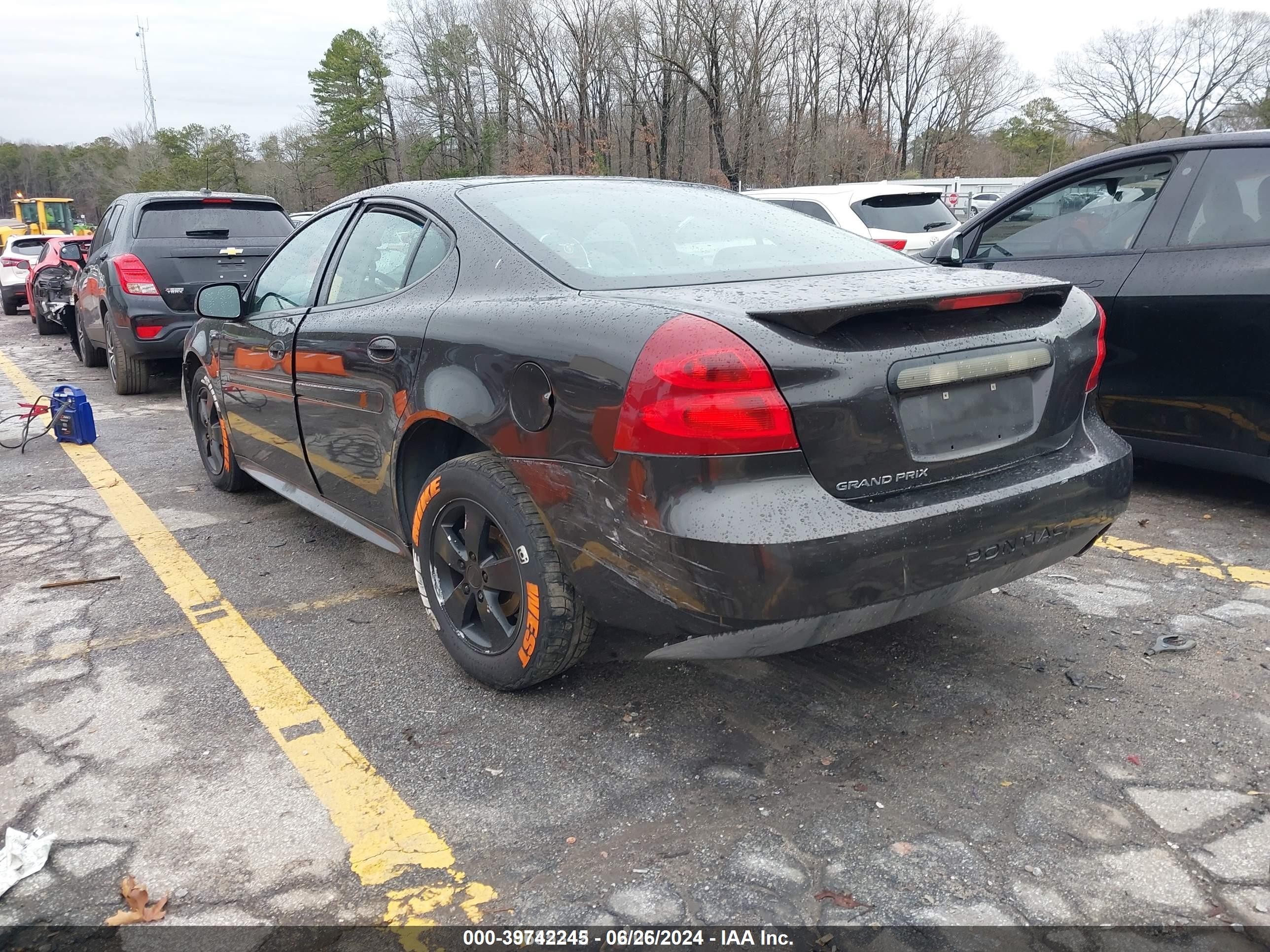 2008 Pontiac Grand Prix   Black vin: 2G2WP552181154217