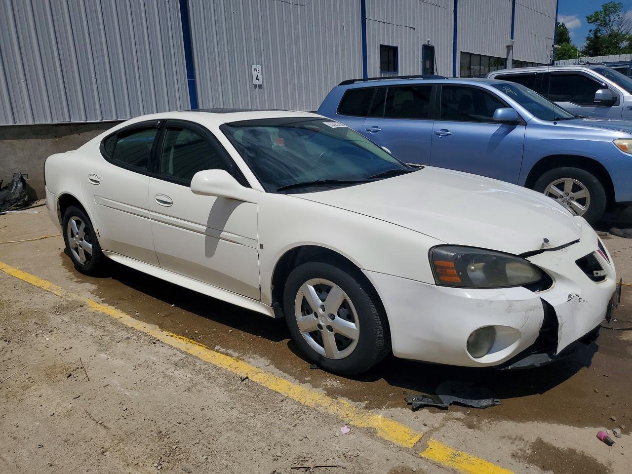 2008 Pontiac Grand Prix White vin: 2G2WP552181170904