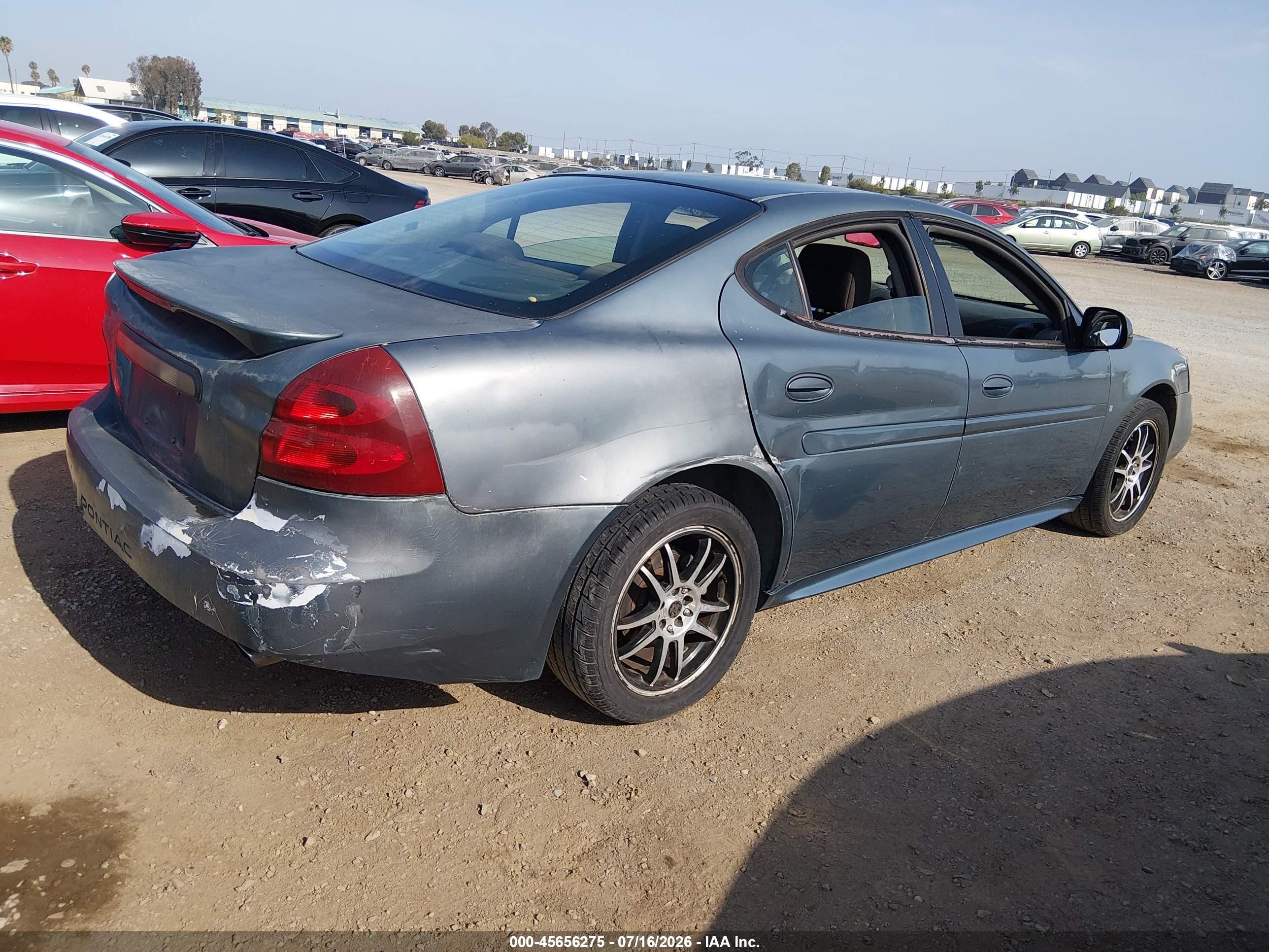 2006 Pontiac Grand Prix   Gray vin: 2G2WP552361270452