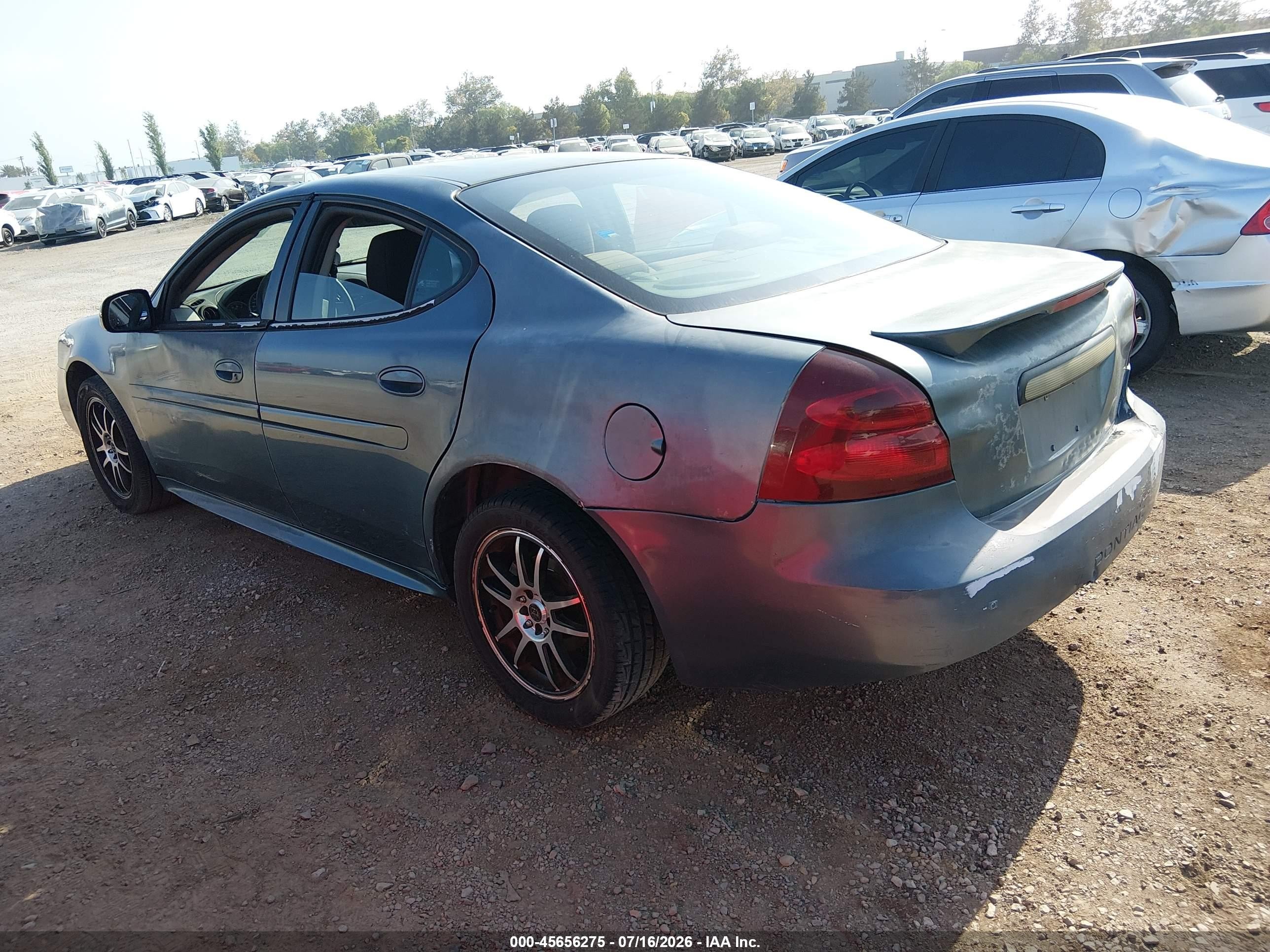 2006 Pontiac Grand Prix   Gray vin: 2G2WP552361270452