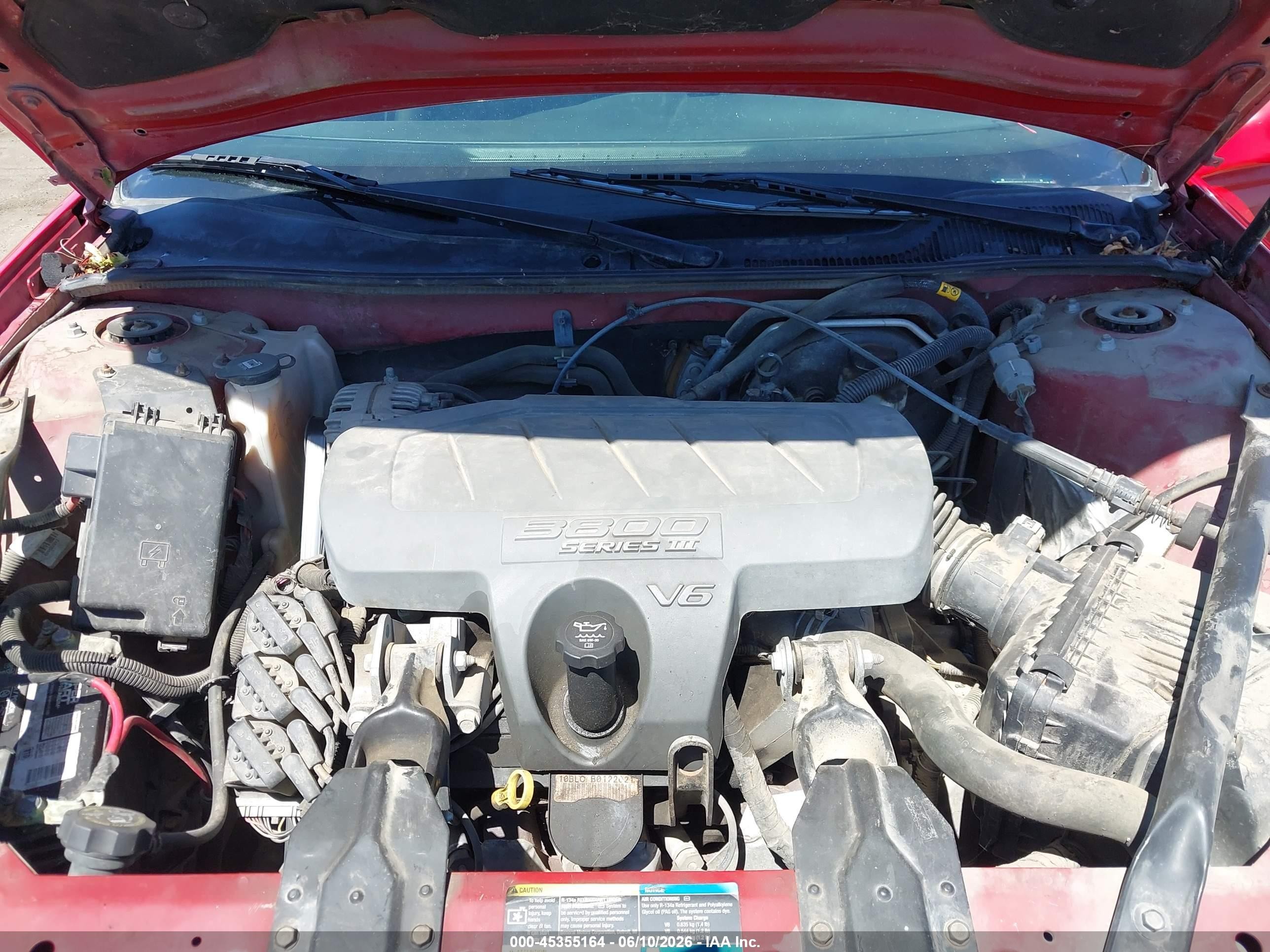 2007 Pontiac Grand Prix   Красный vin: 2G2WP552371185063