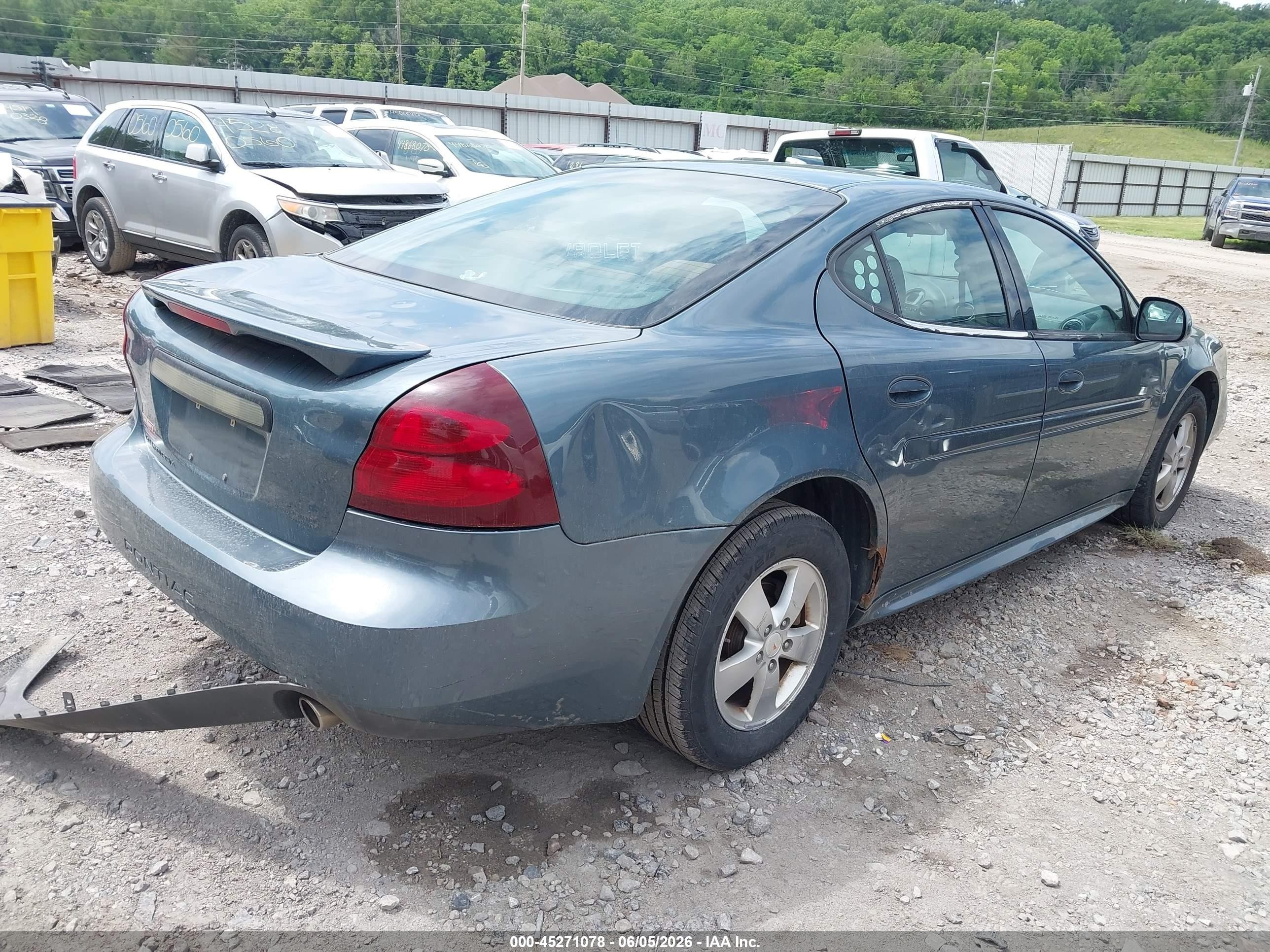 2007 Pontiac Grand Prix   Blue vin: 2G2WP552371192160
