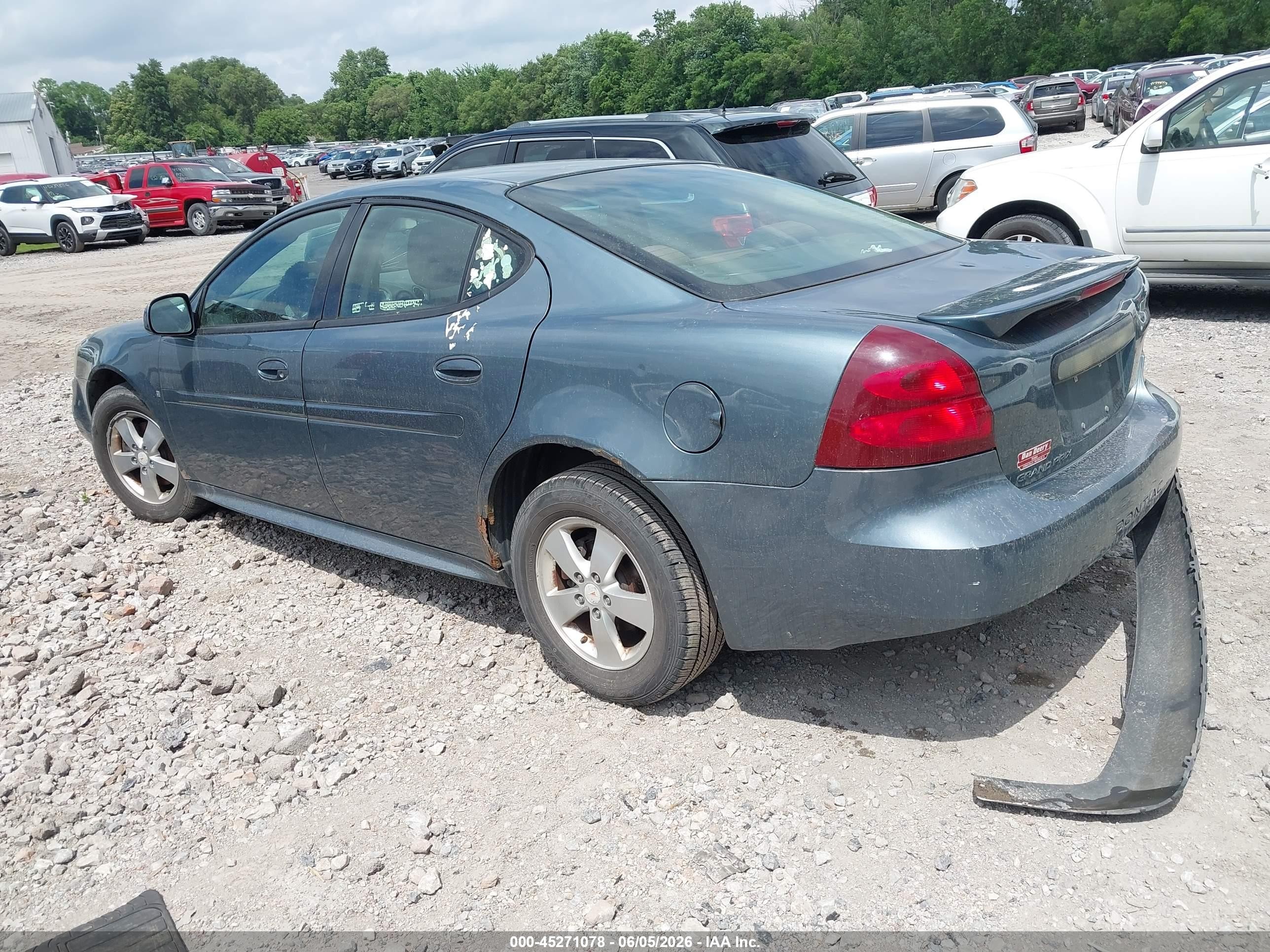 2007 Pontiac Grand Prix   Blue vin: 2G2WP552371192160