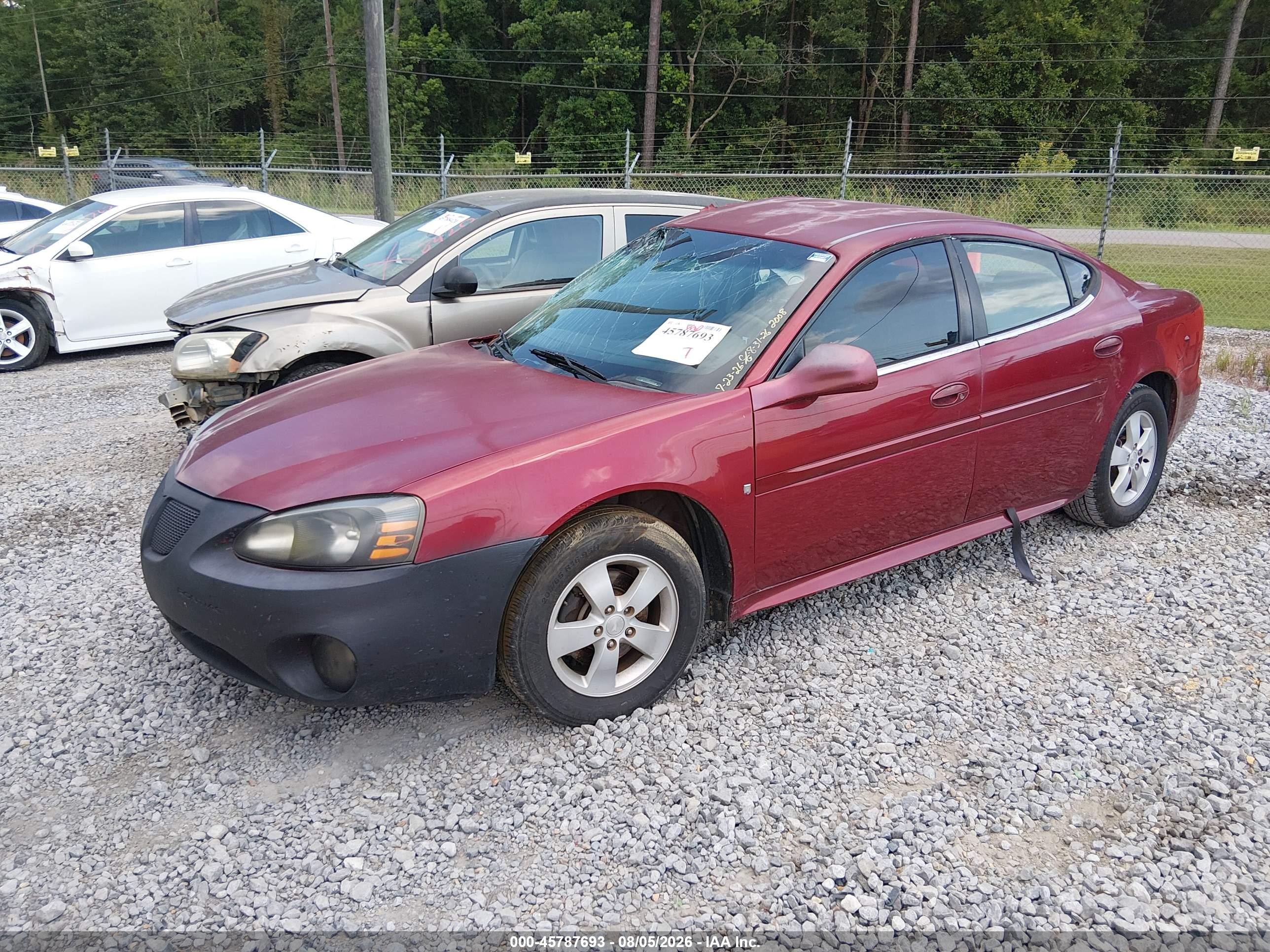 2008 Pontiac Grand Prix   Maroon vin: 2G2WP552381130761
