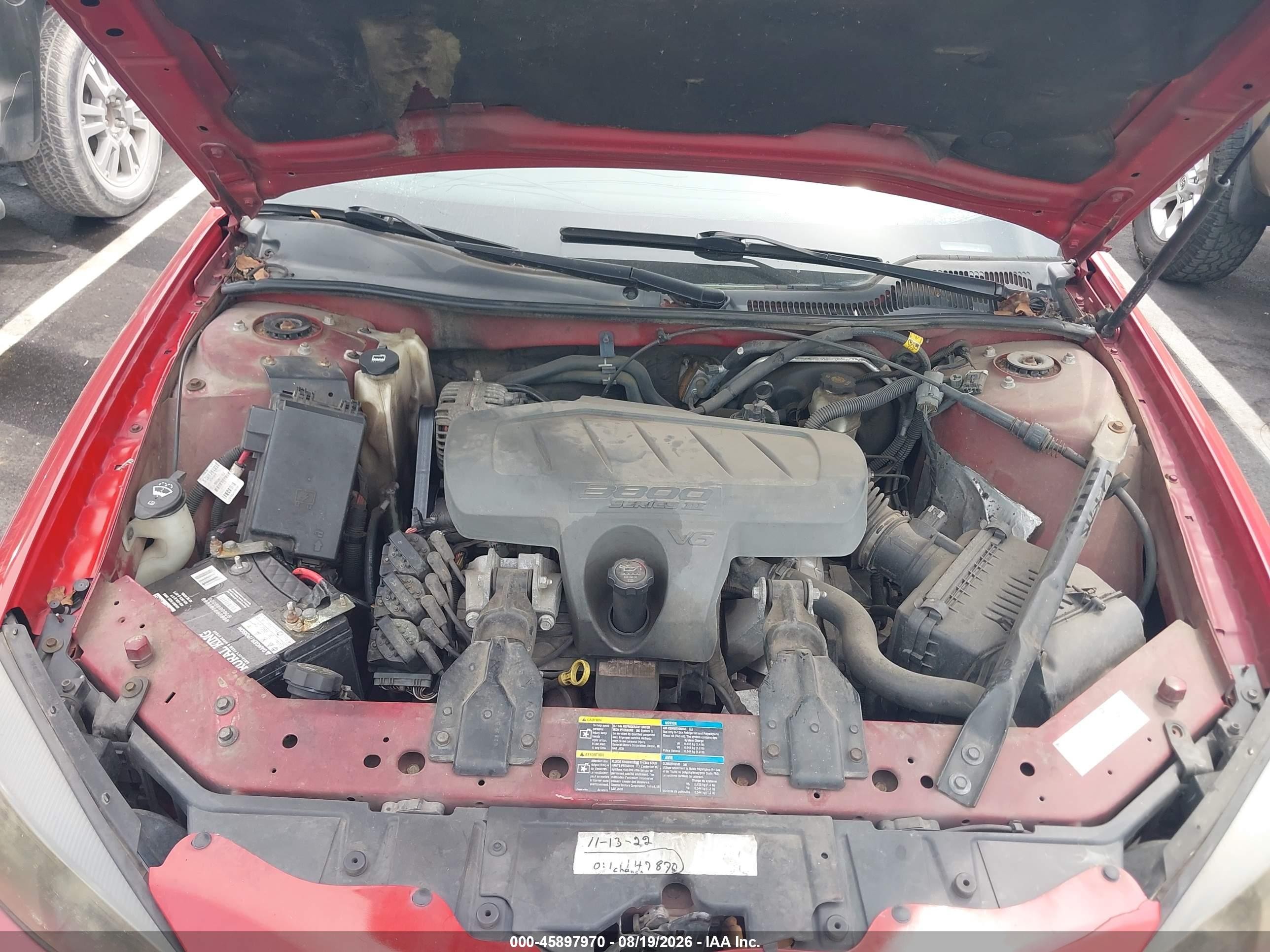 2008 Pontiac Grand Prix Красный vin: 2G2WP552381176574