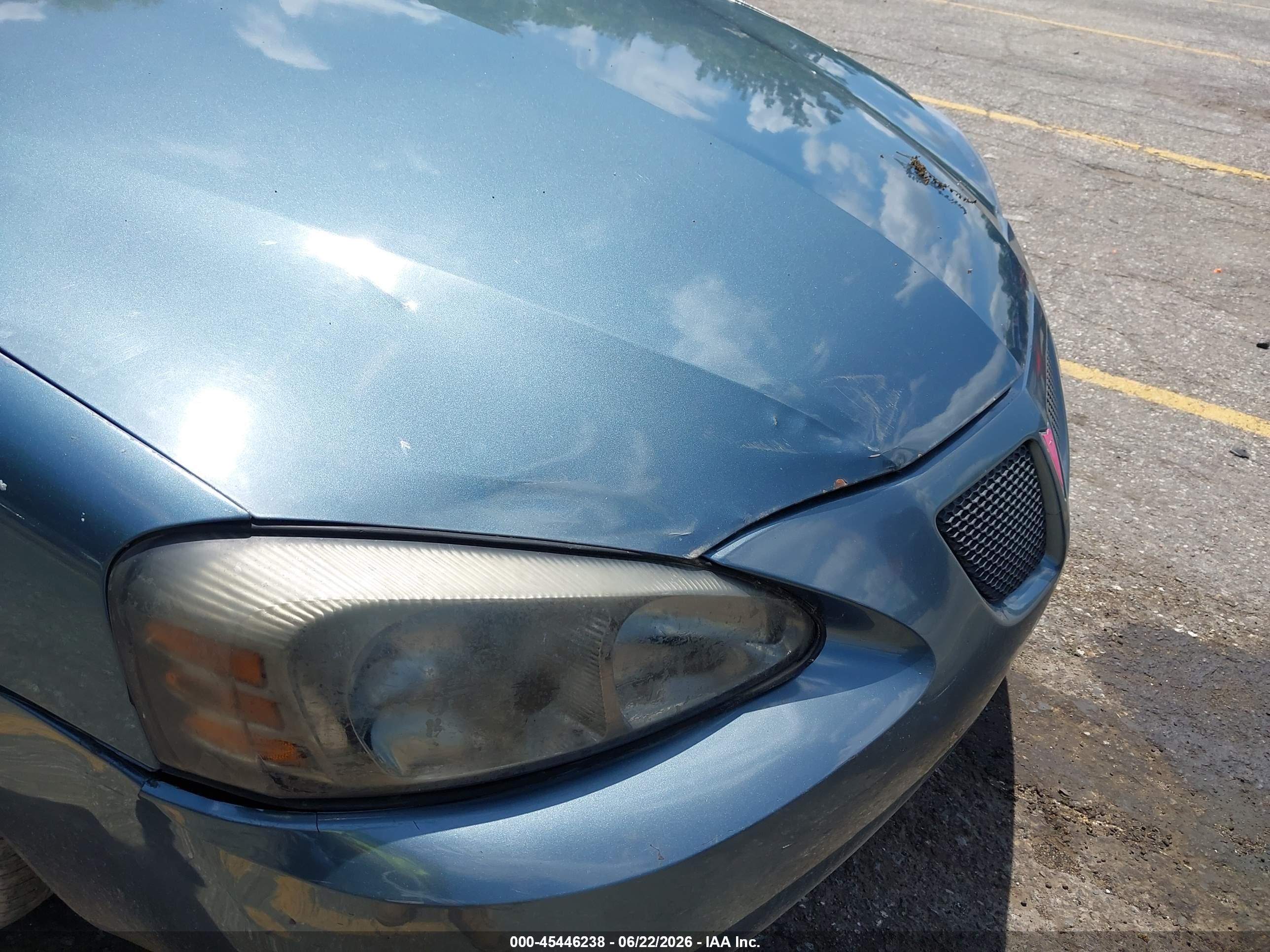 2006 Pontiac Grand Prix Blue vin: 2G2WP552461112489
