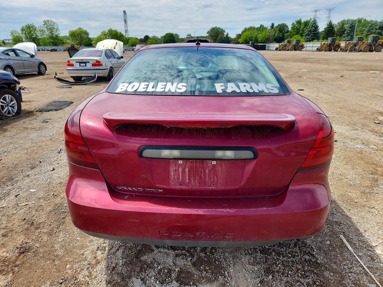 2006 Pontiac Grand Prix Red vin: 2G2WP552461206856