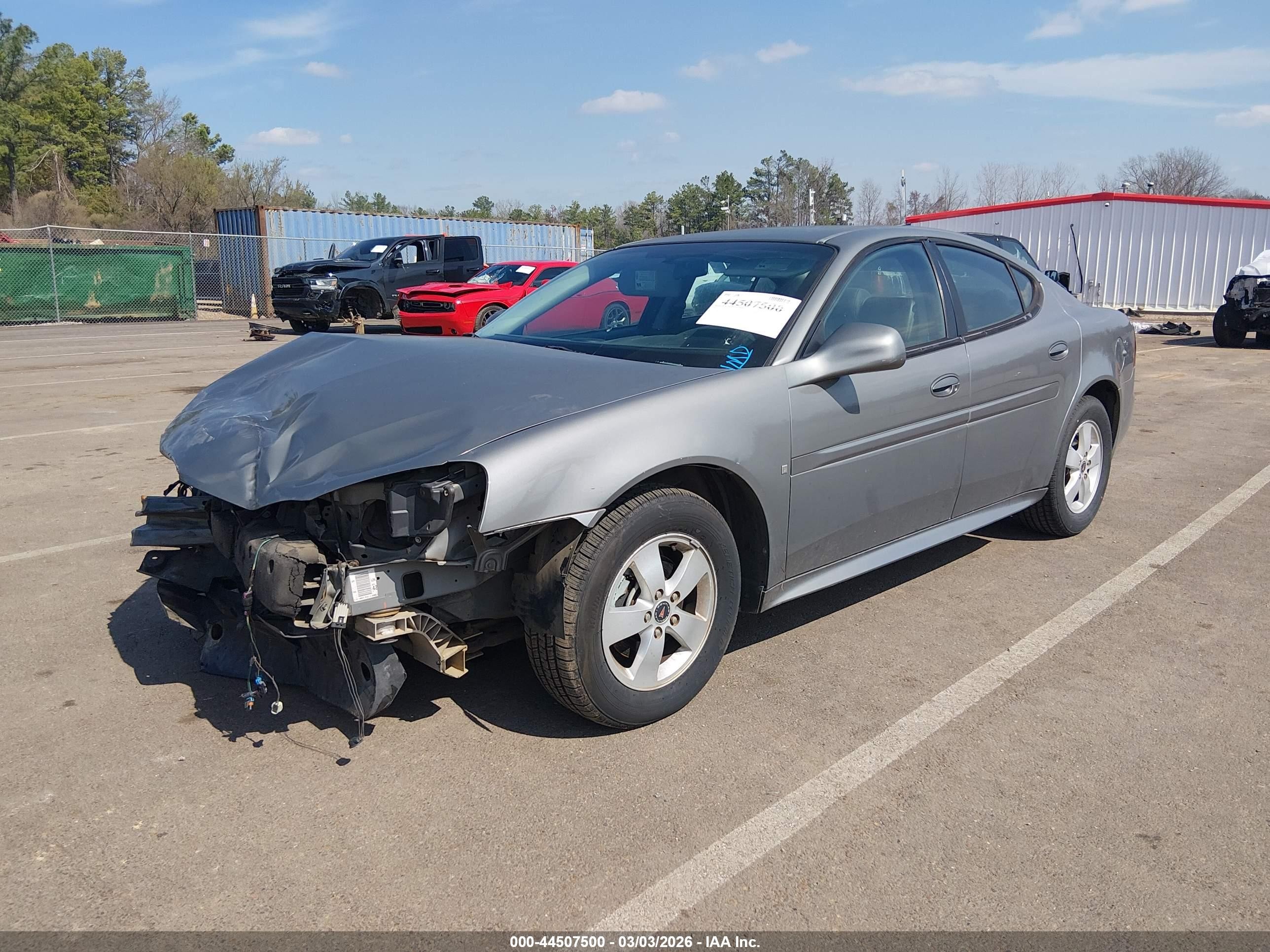 2007 Pontiac Grand Prix   Gray vin: 2G2WP552471221844
