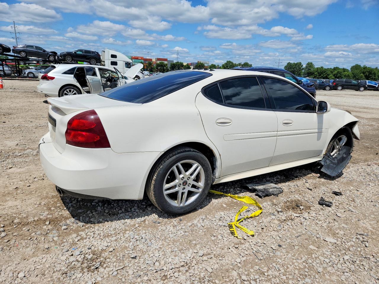 2008 Pontiac Grand Prix White vin: 2G2WP552481109997
