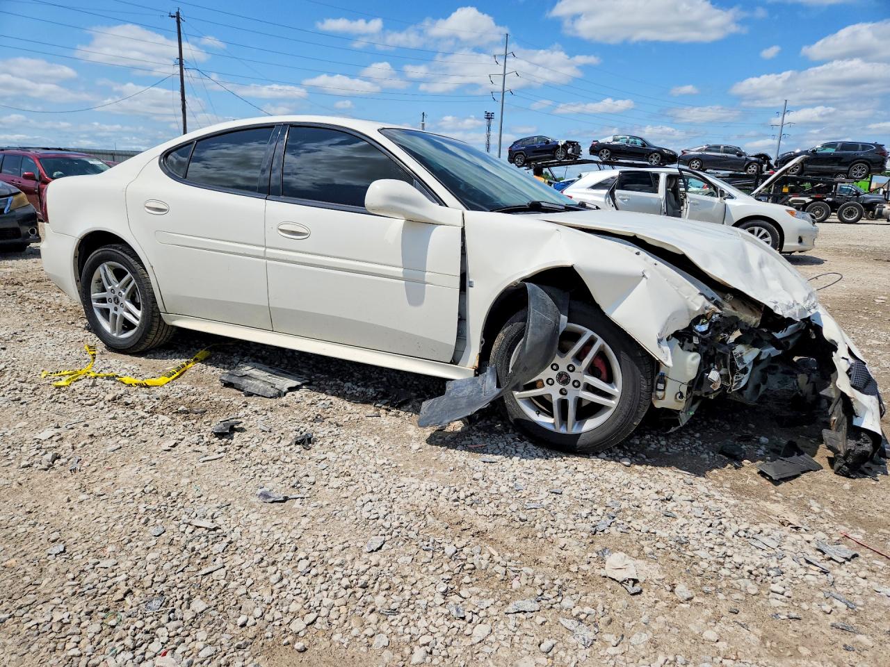 2008 Pontiac Grand Prix White vin: 2G2WP552481109997