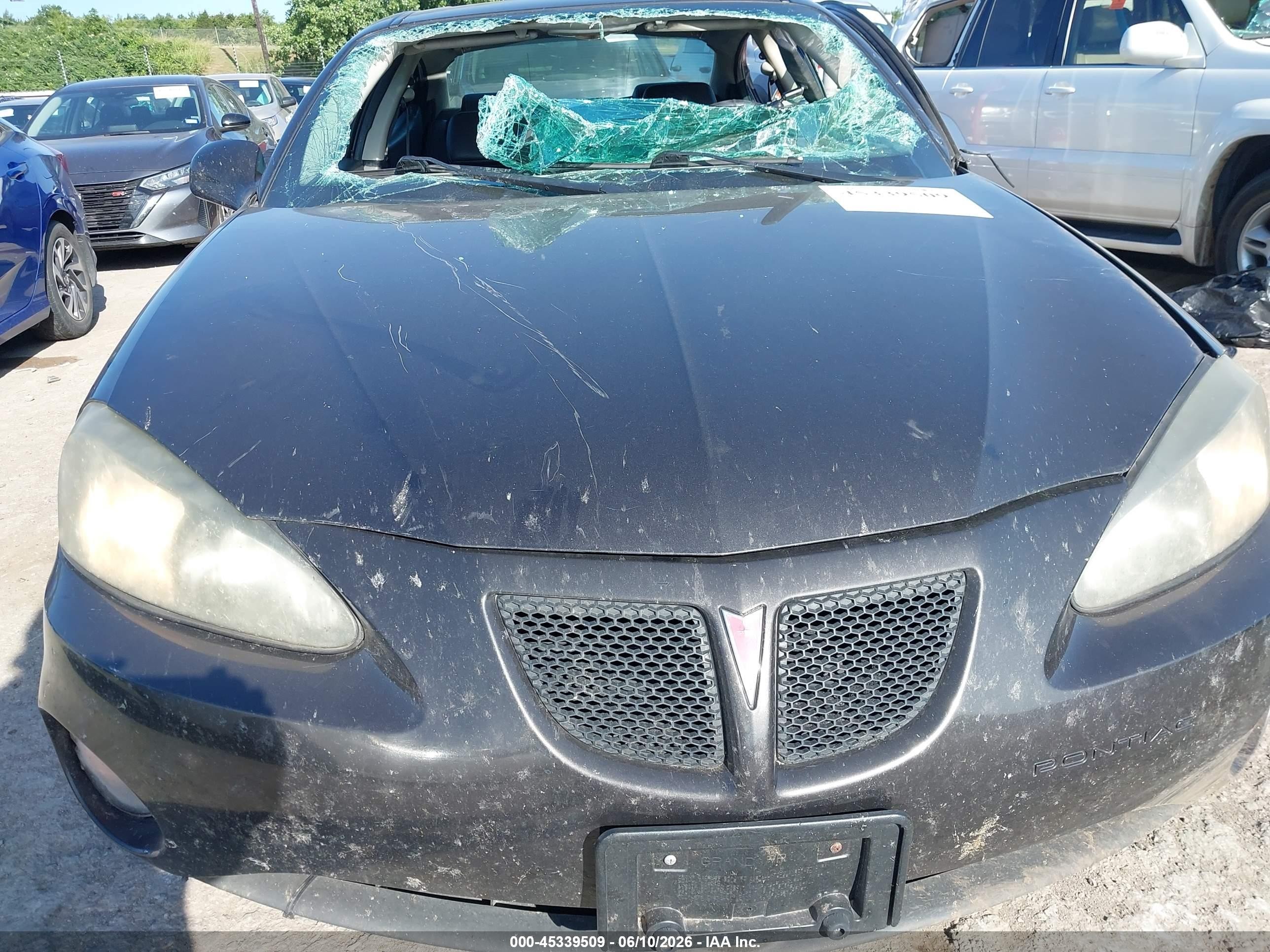 2008 Pontiac Grand Prix Серый vin: 2G2WP552481154308