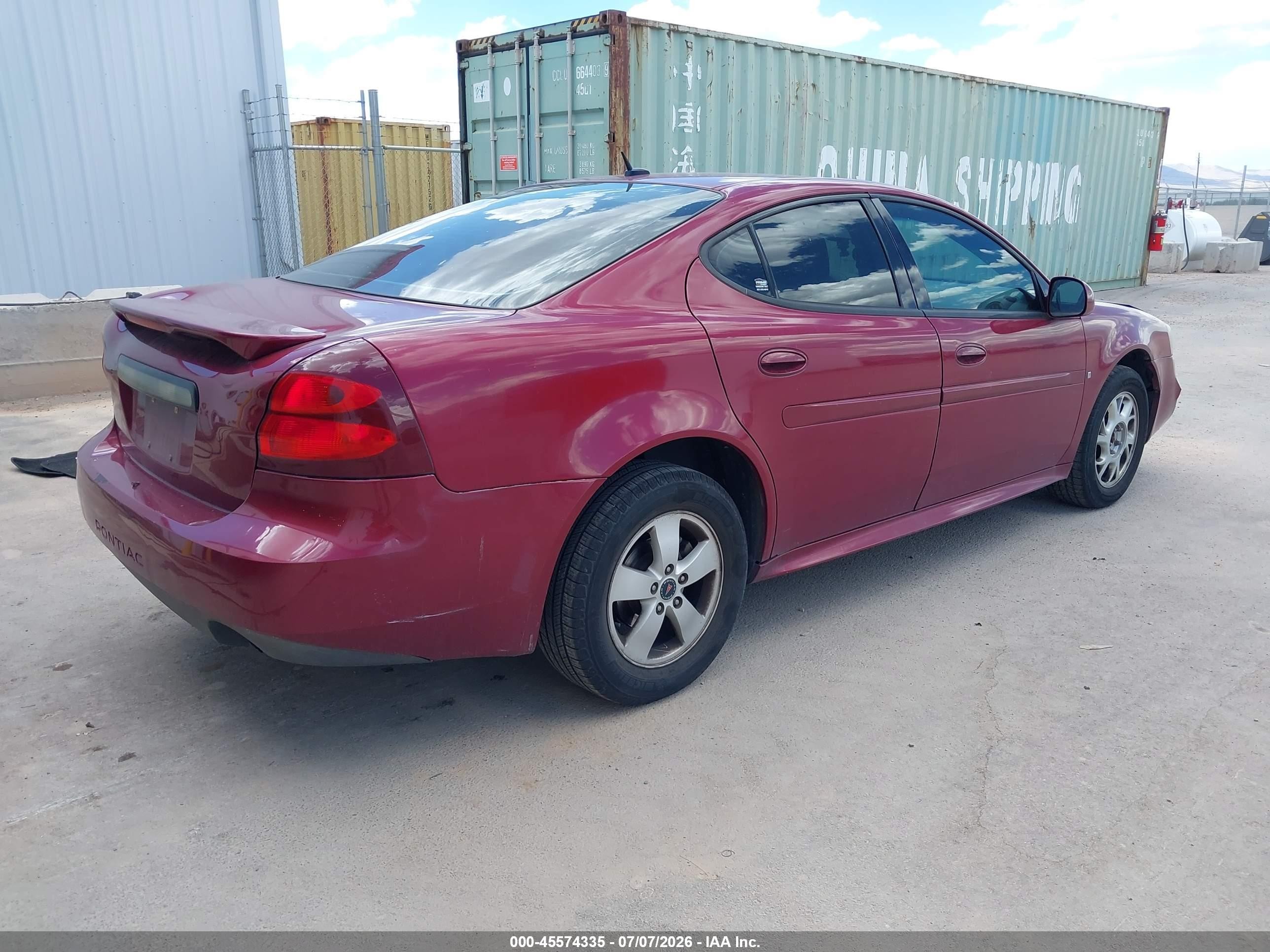 2006 Pontiac Grand Prix   Темно-бордовый vin: 2G2WP552561142553