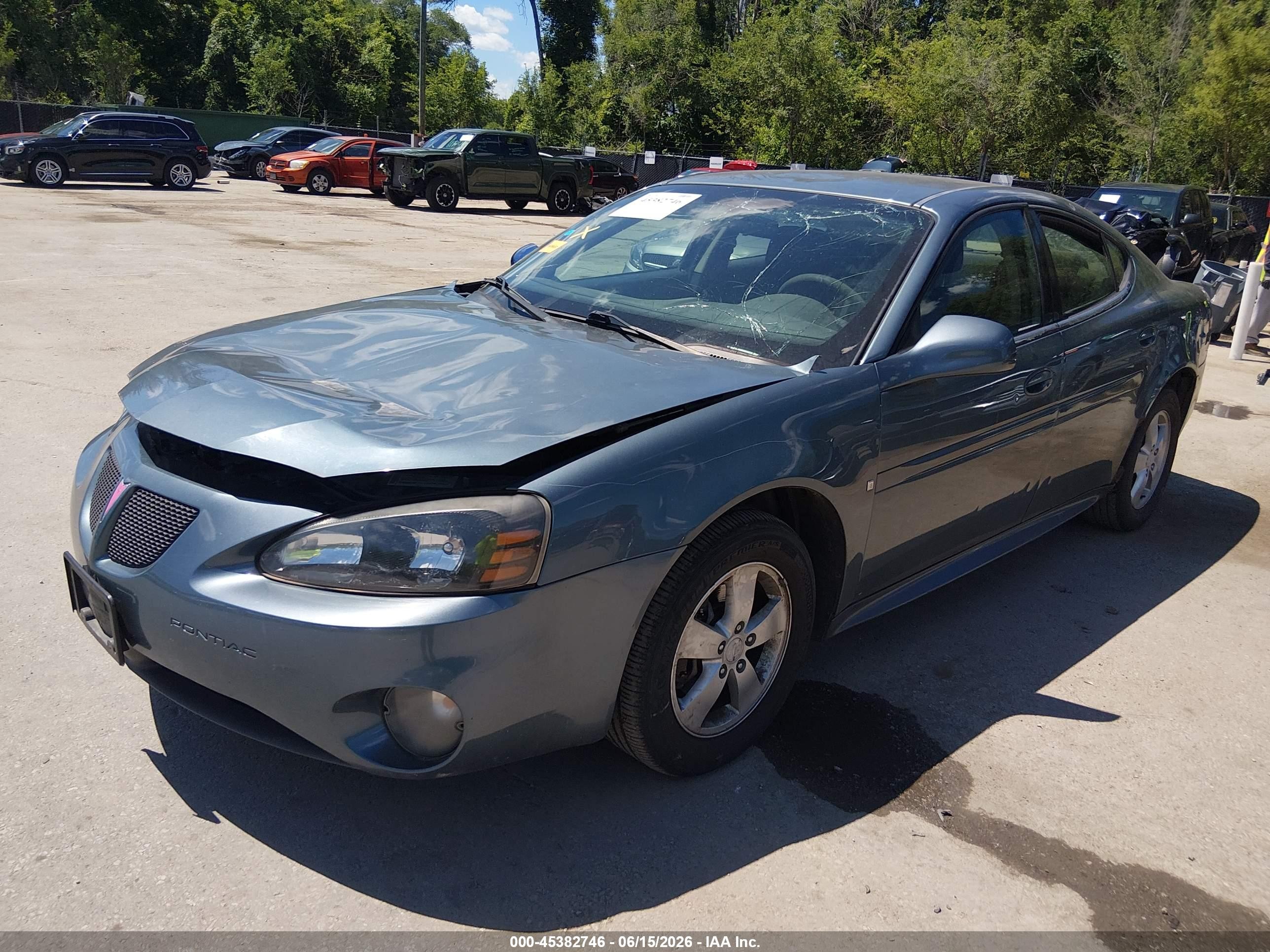 2007 Pontiac Grand Prix   Teal vin: 2G2WP552571228060
